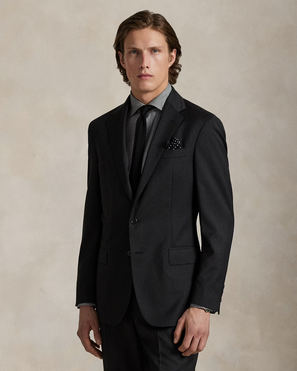 Costume en sergé de laine Tailored Fit