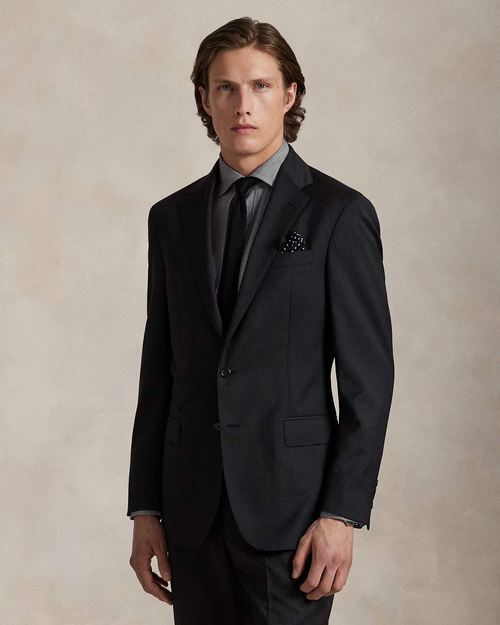 Costume en sergé de laine Tailored Fit