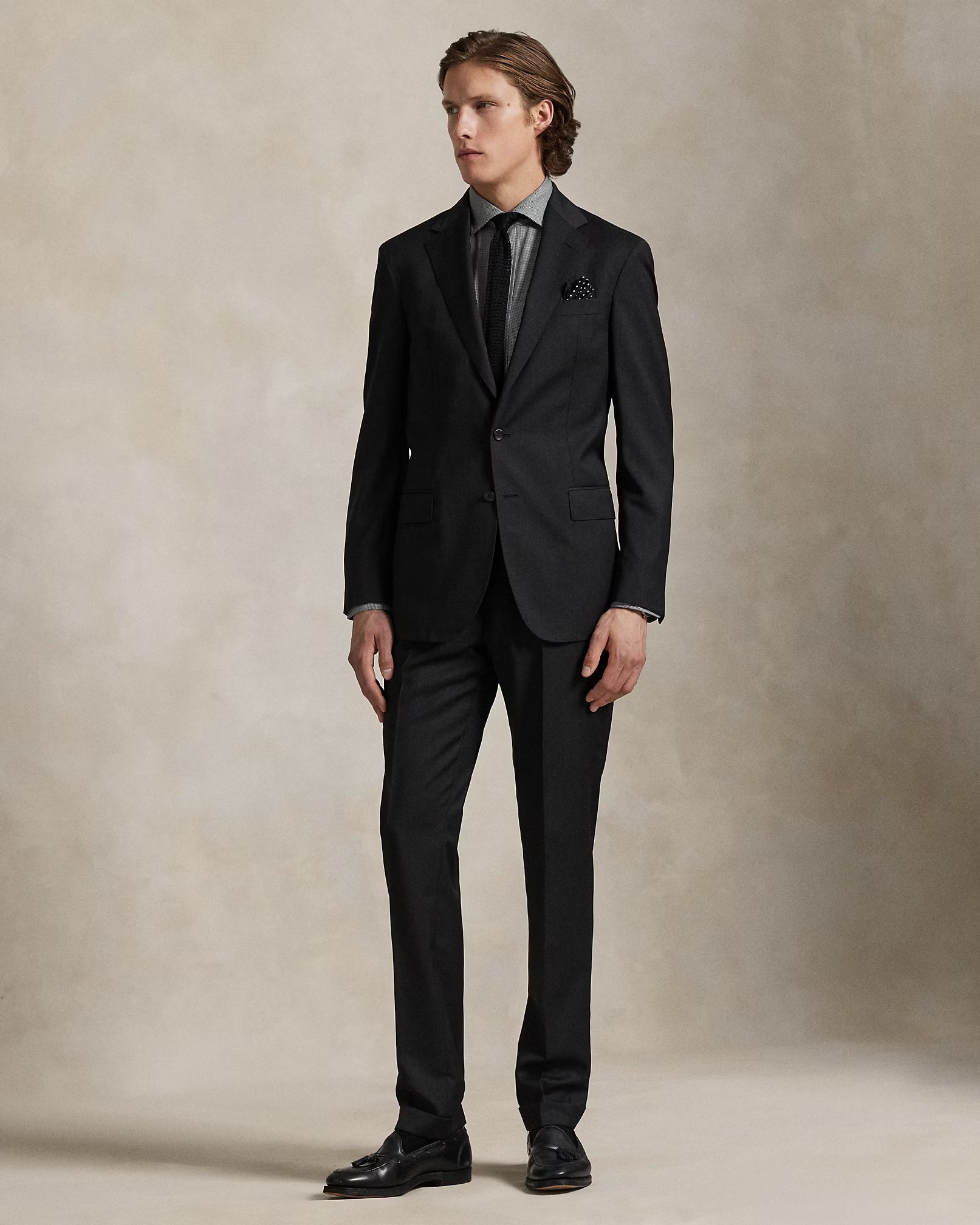Costume en sergé de laine Tailored Fit