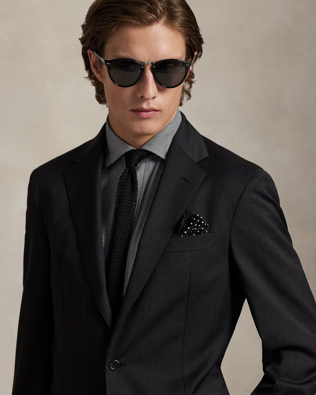 Costume en sergé de laine Tailored Fit