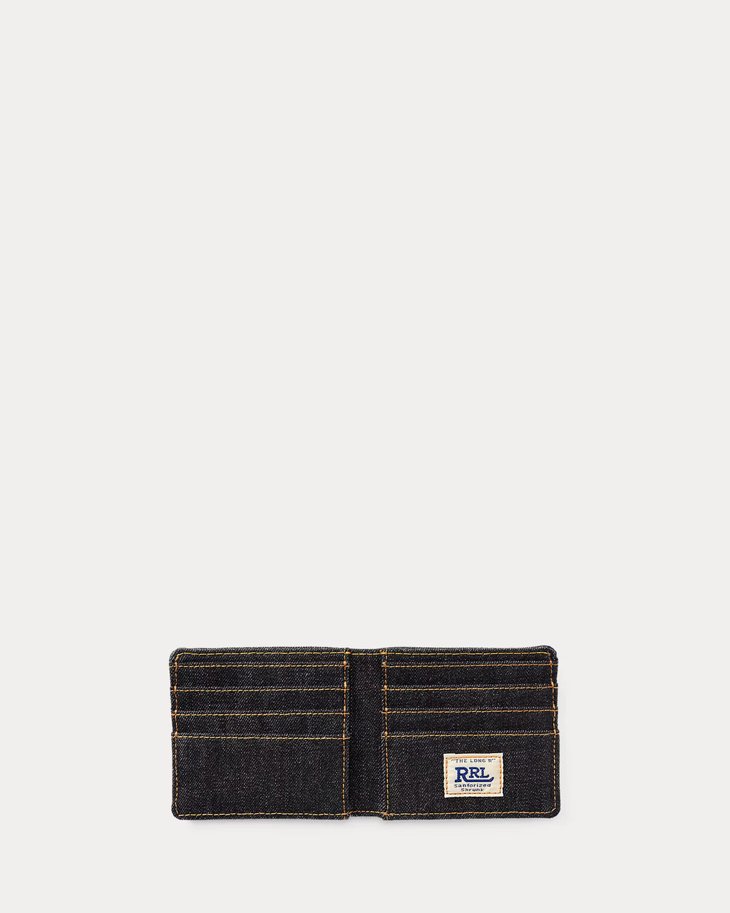 Porte-billets en denim indigo