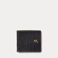 Porte-billets en denim indigo