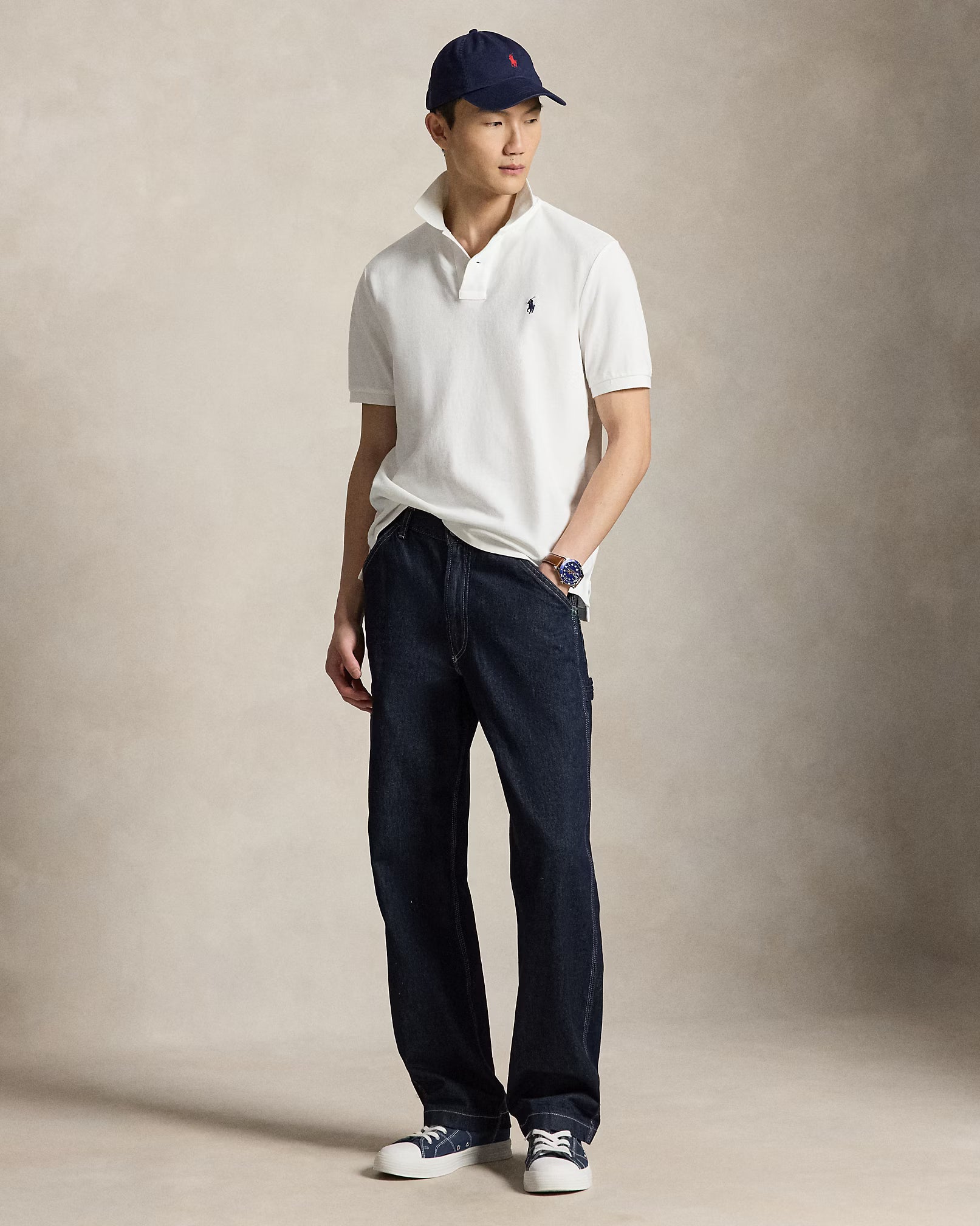 Le polo iconique en coton piqué