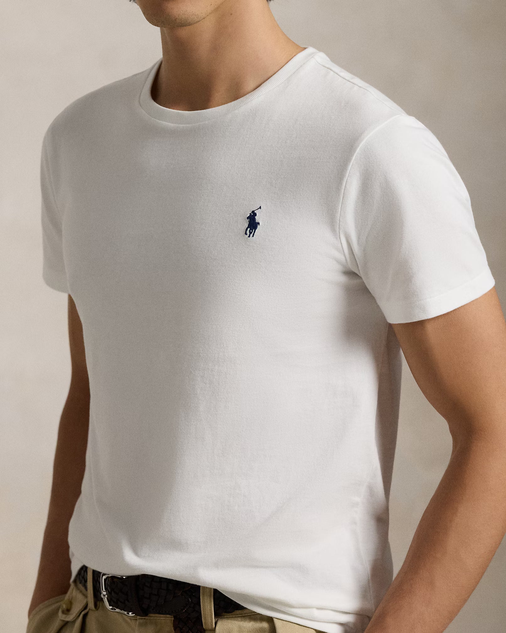 T-shirt col rond jersey coupe ajustée