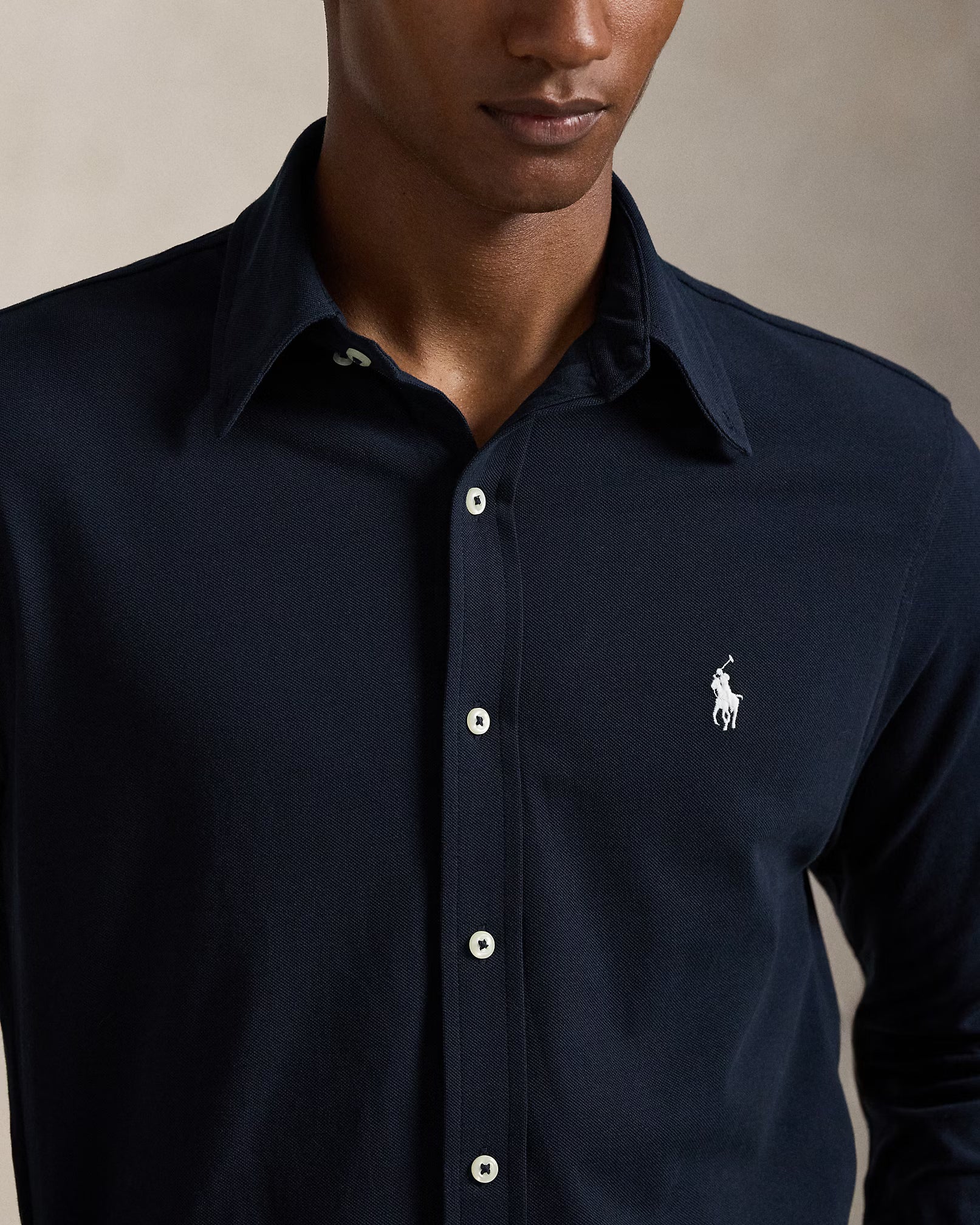 Chemise ultra-légère en coton piqué