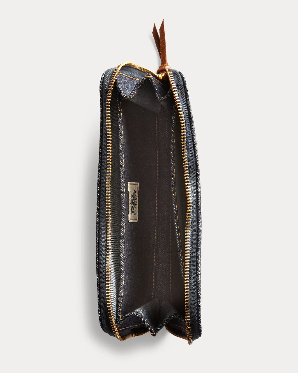 Portefeuille voyage en denim indigo