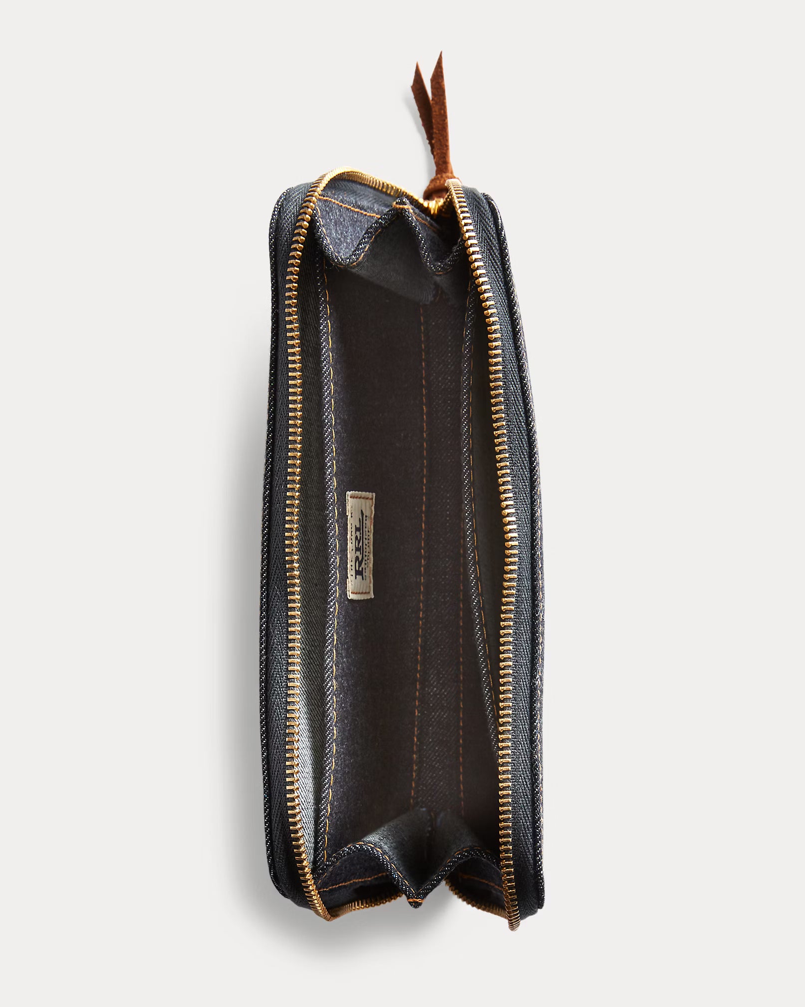 Portefeuille voyage en denim indigo