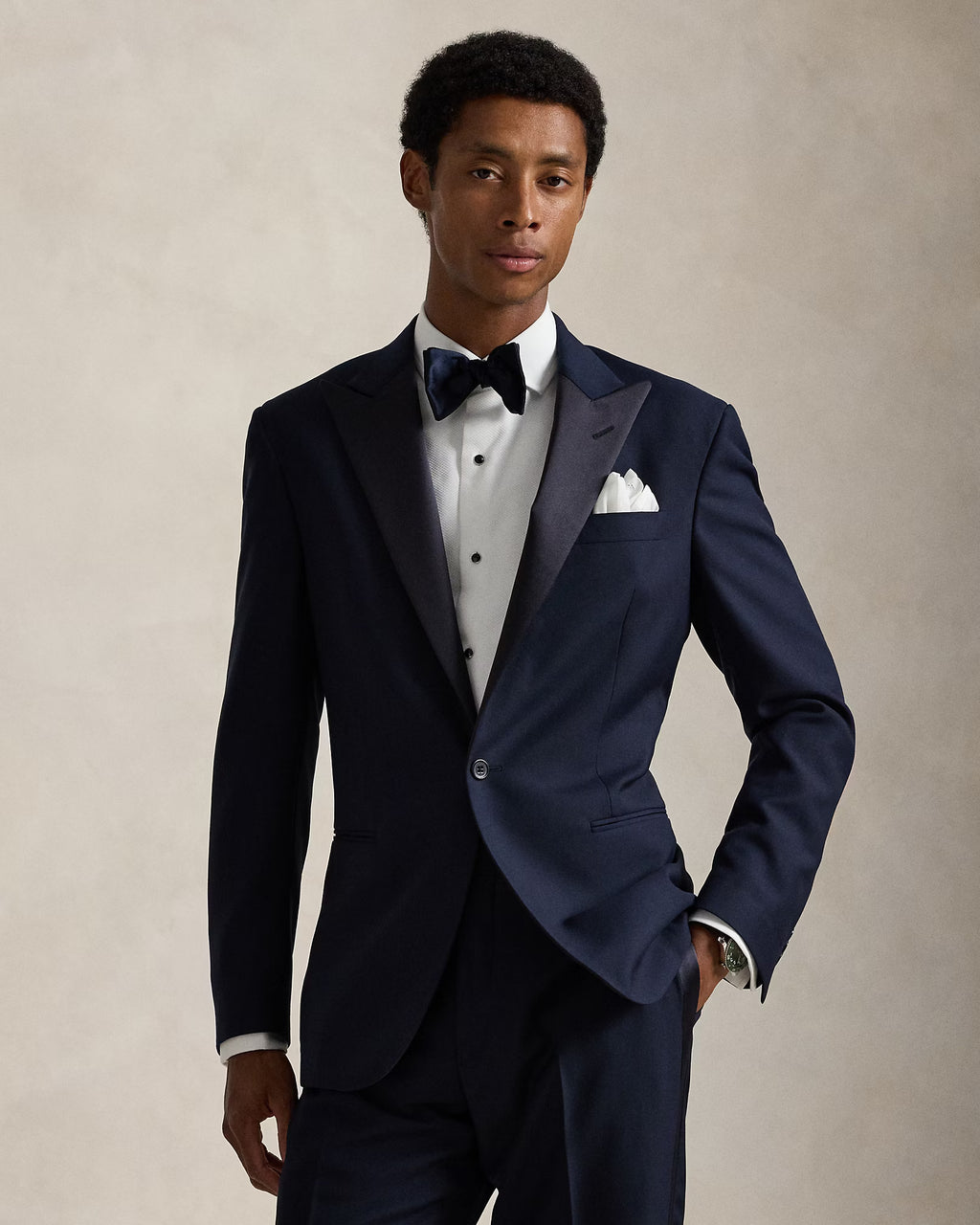Smoking Polo Tailored Fit barathéa laine