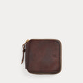 Portefeuille zippé en cuir