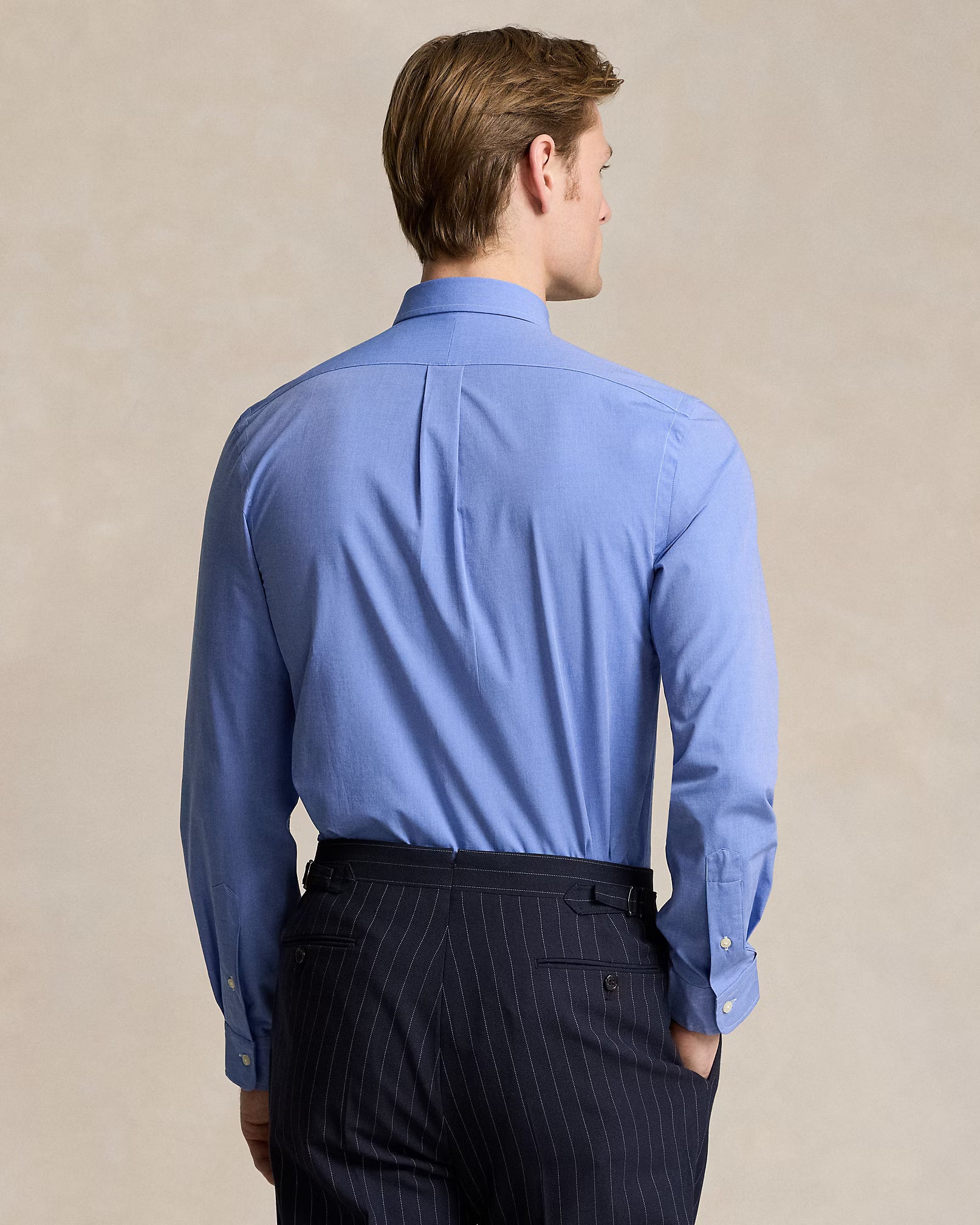 Chemise fil-à-fil cintrée stretch