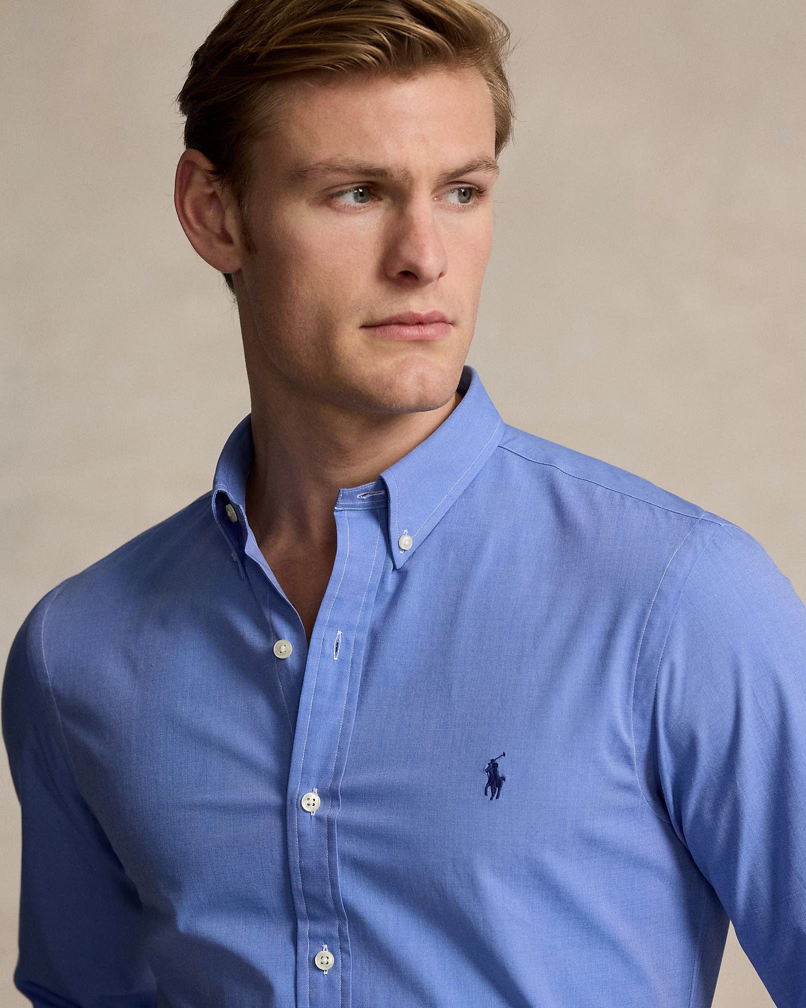 Chemise fil-à-fil cintrée stretch