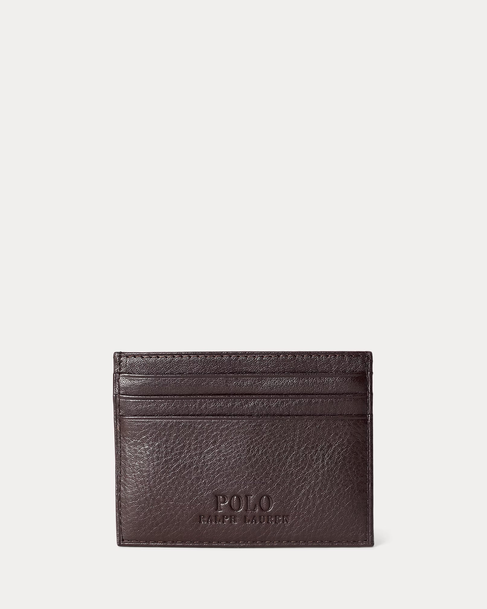 Porte-cartes en cuir chagrin