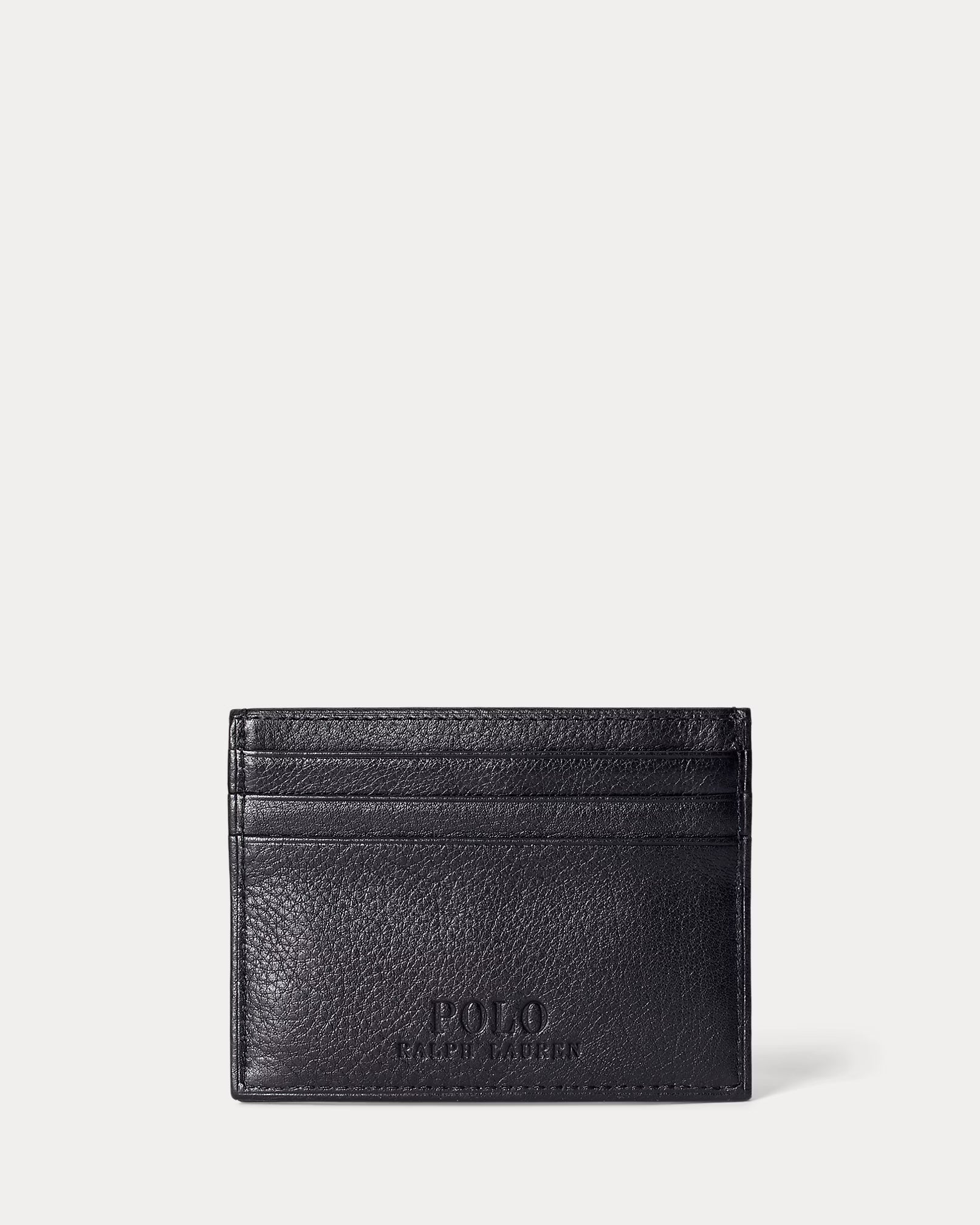 Porte-cartes en cuir chagrin