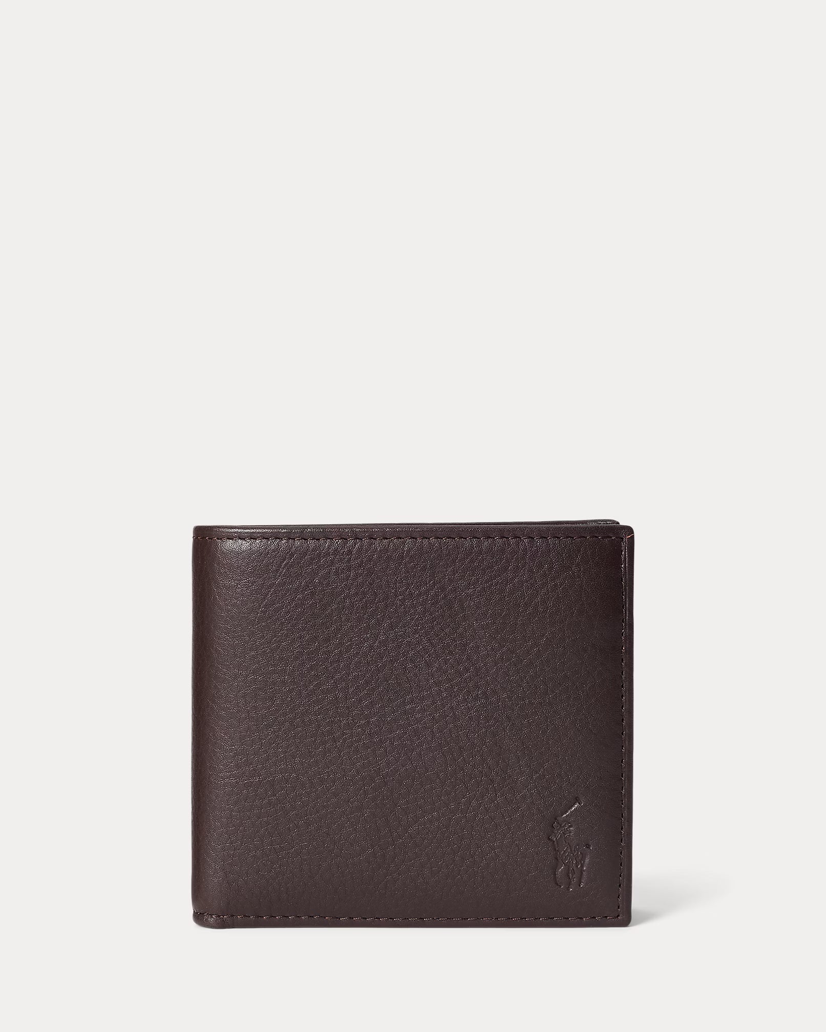 Portefeuille en cuir grainé
