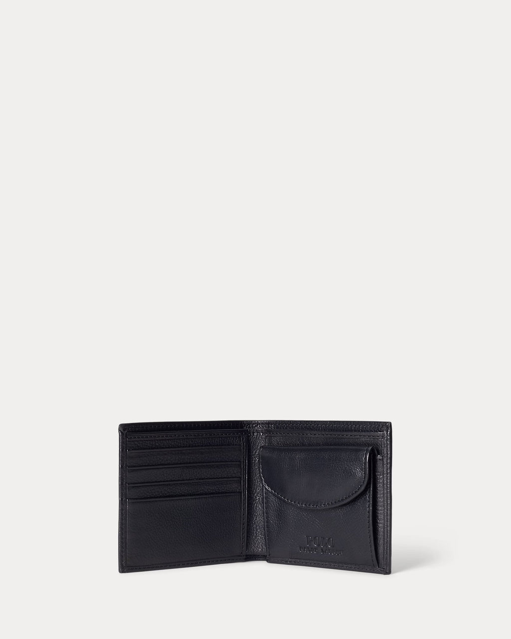 Portefeuille en cuir grainé