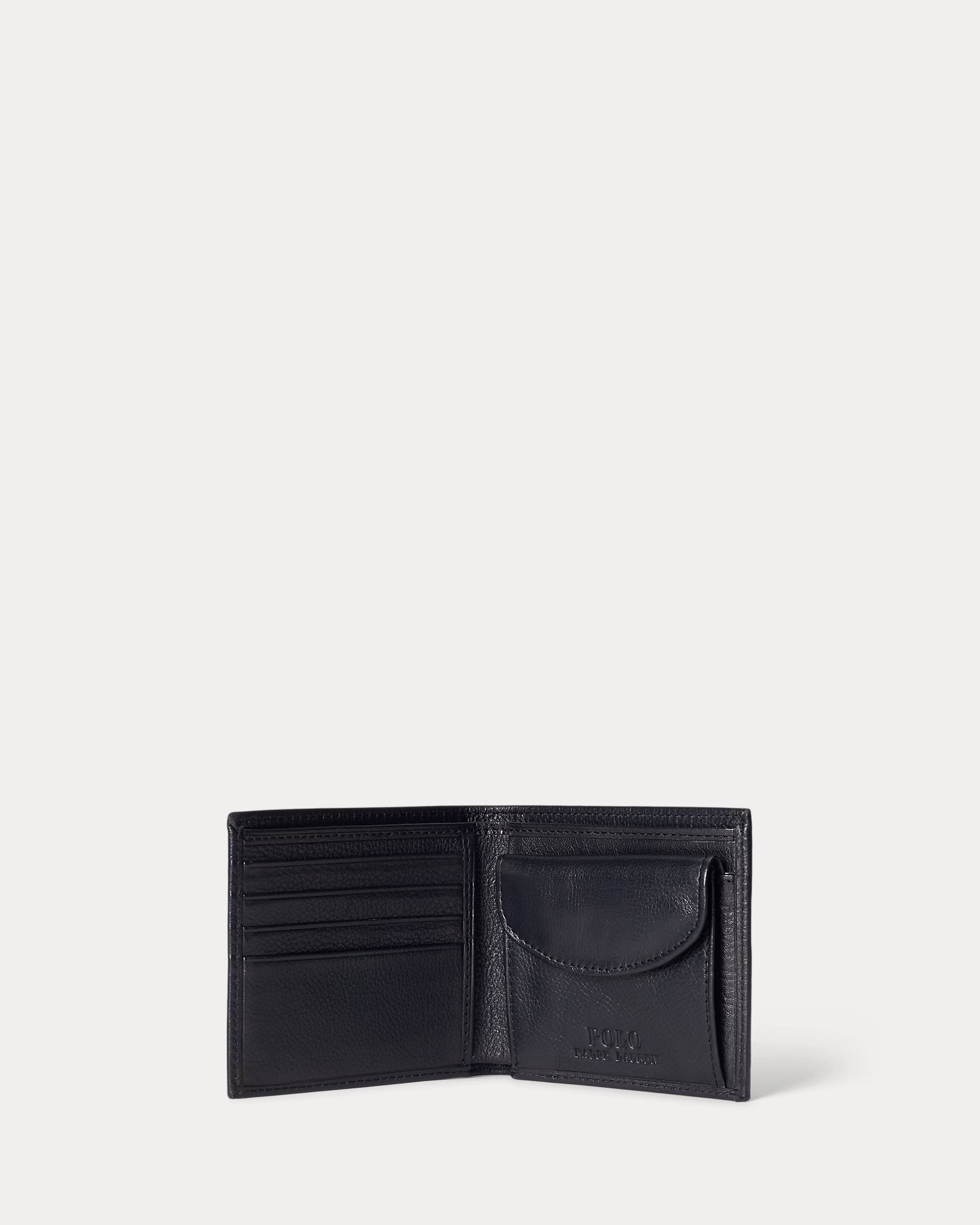 Portefeuille en cuir grainé