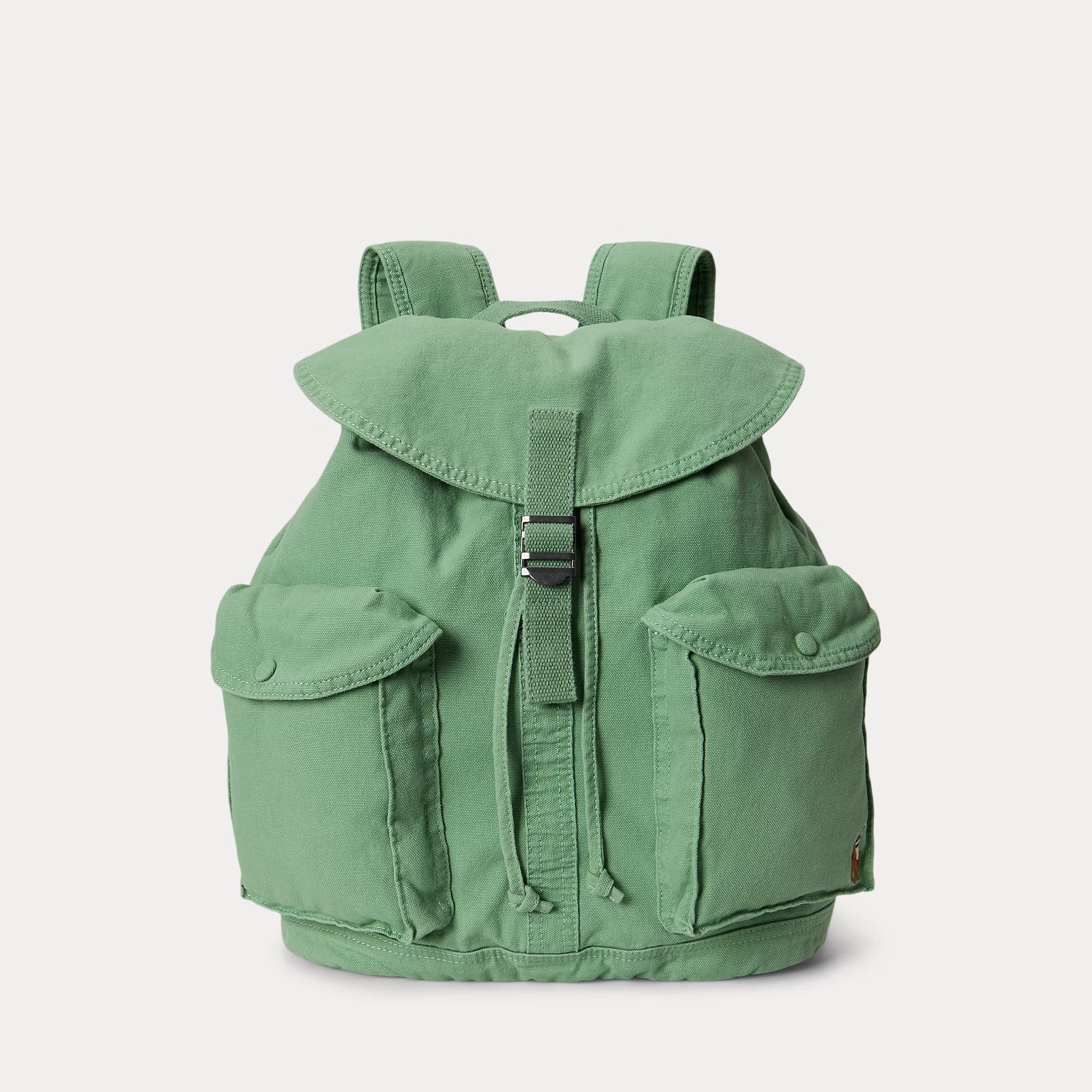 Sac à dos à rabat en toile