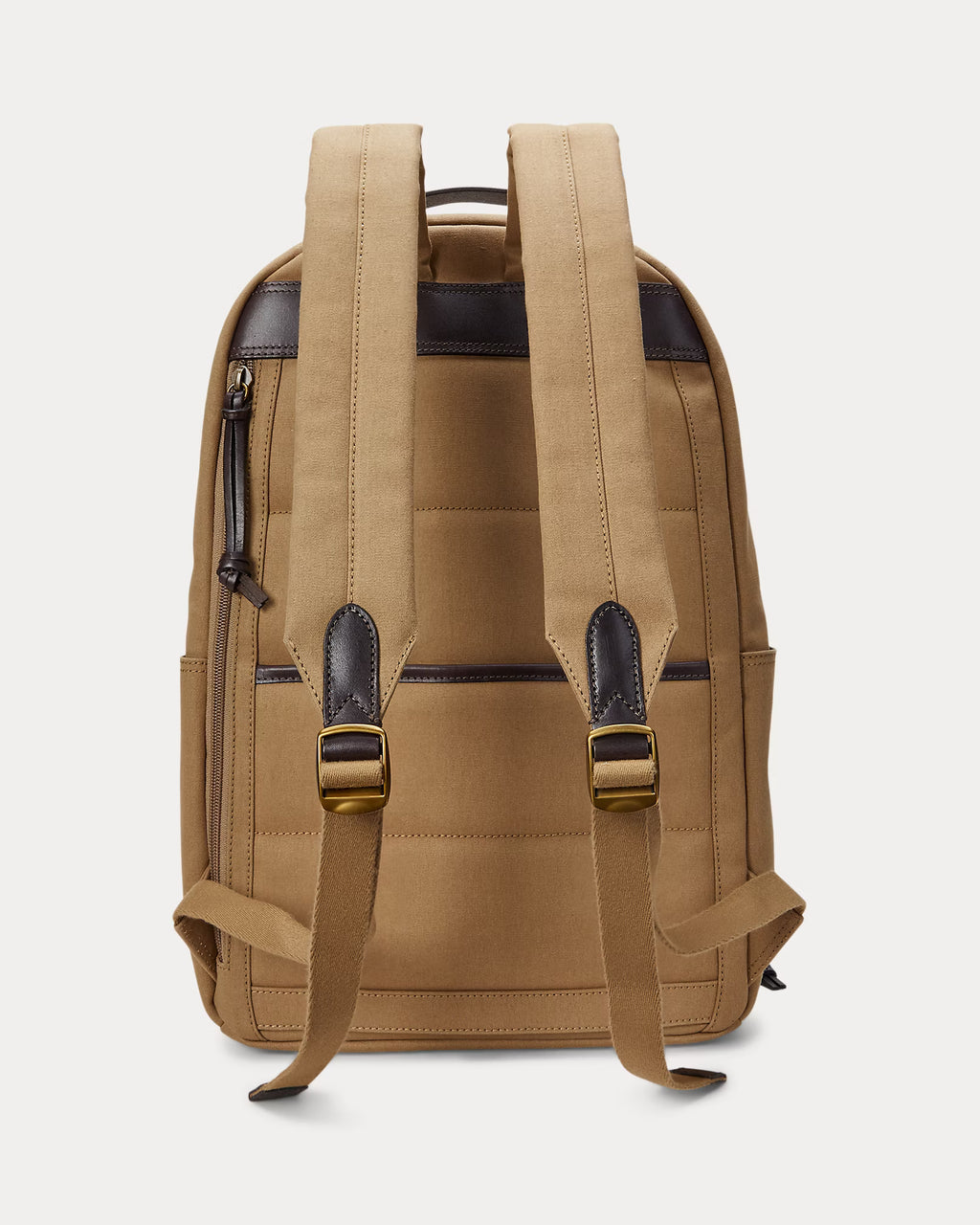 Sac à dos en toile et finition en cuir