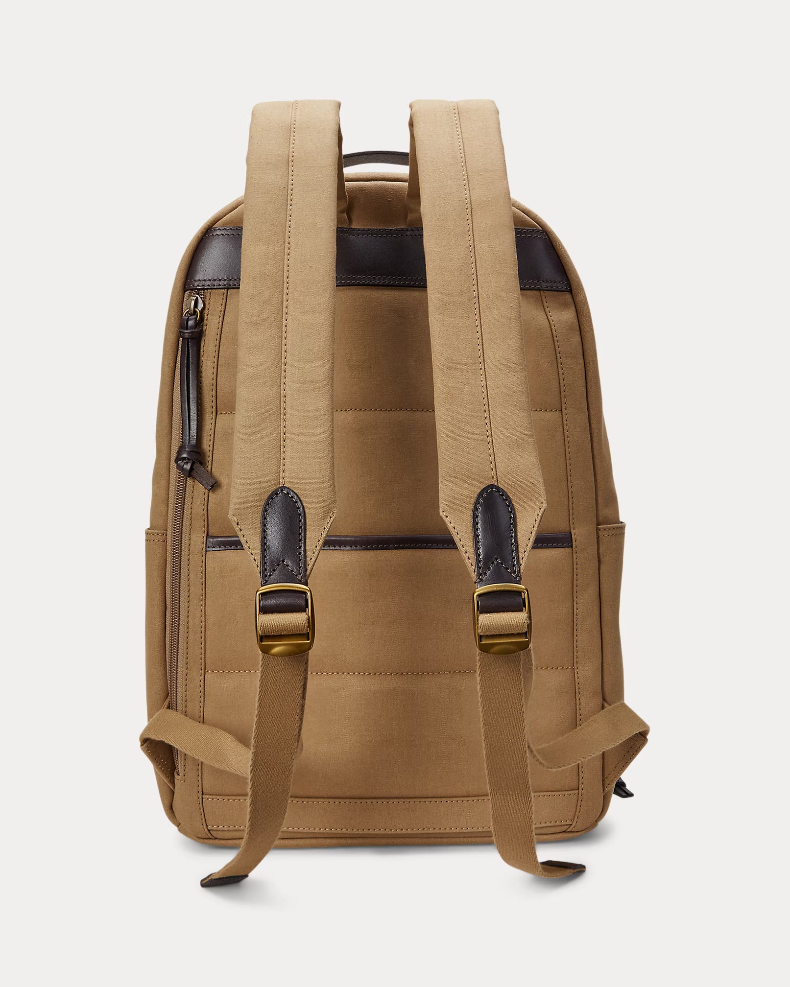 Sac à dos en toile et finition en cuir
