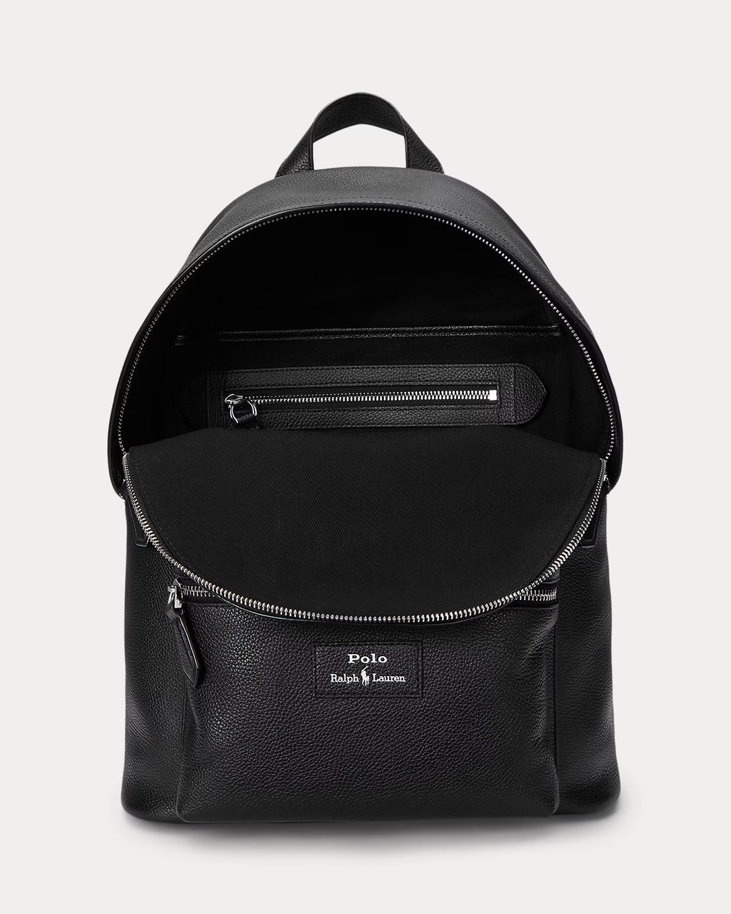 Sac à dos en cuir chagrin