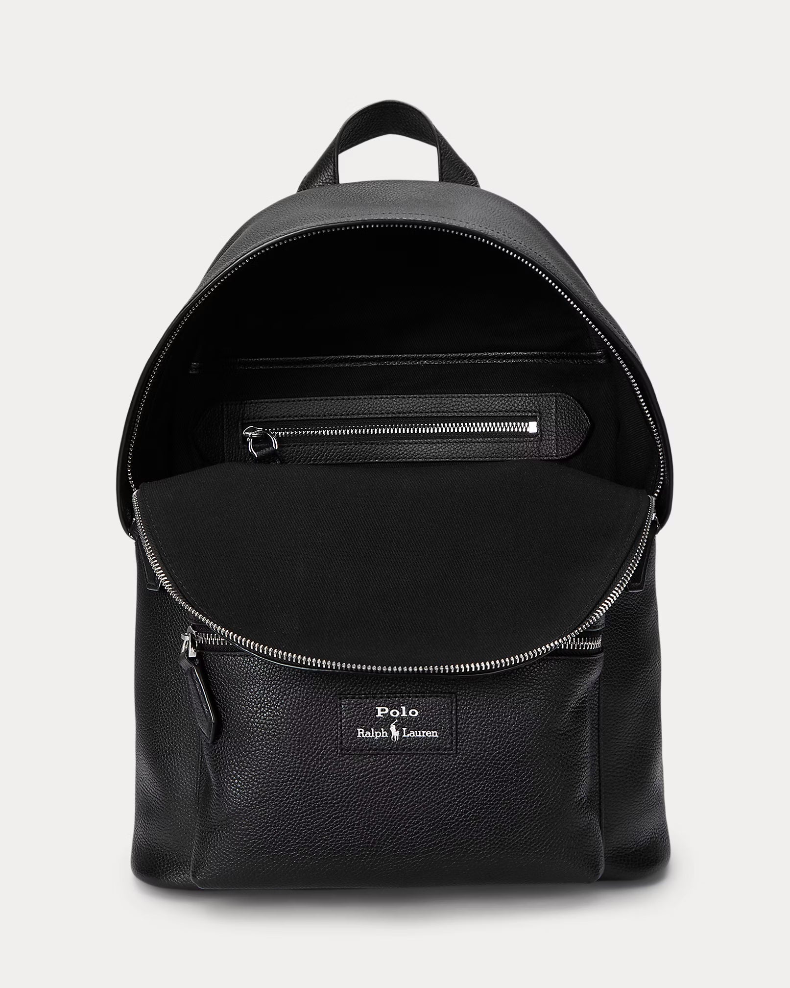 Sac à dos en cuir chagrin