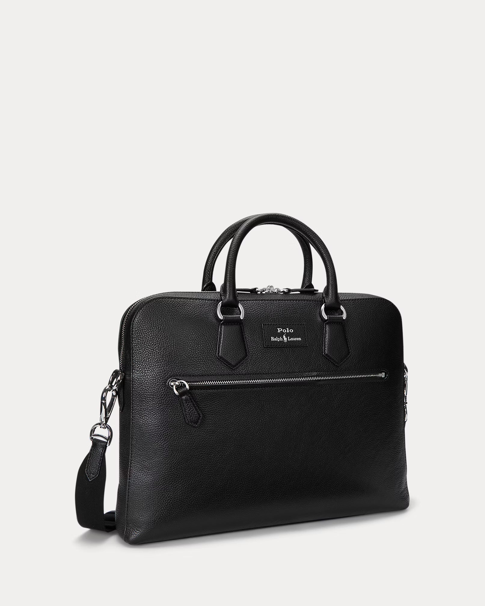 Sacoche en cuir chagrin