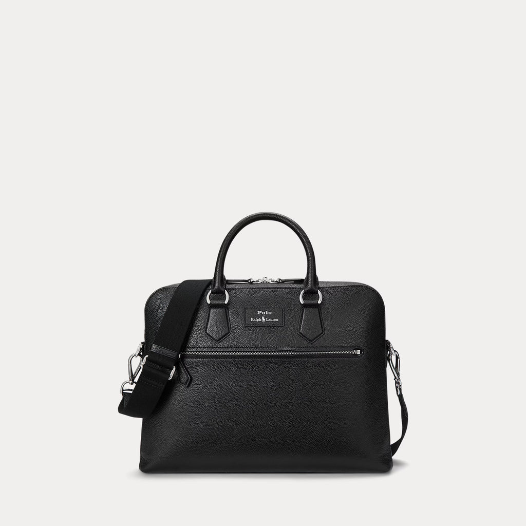 Sacoche en cuir chagrin