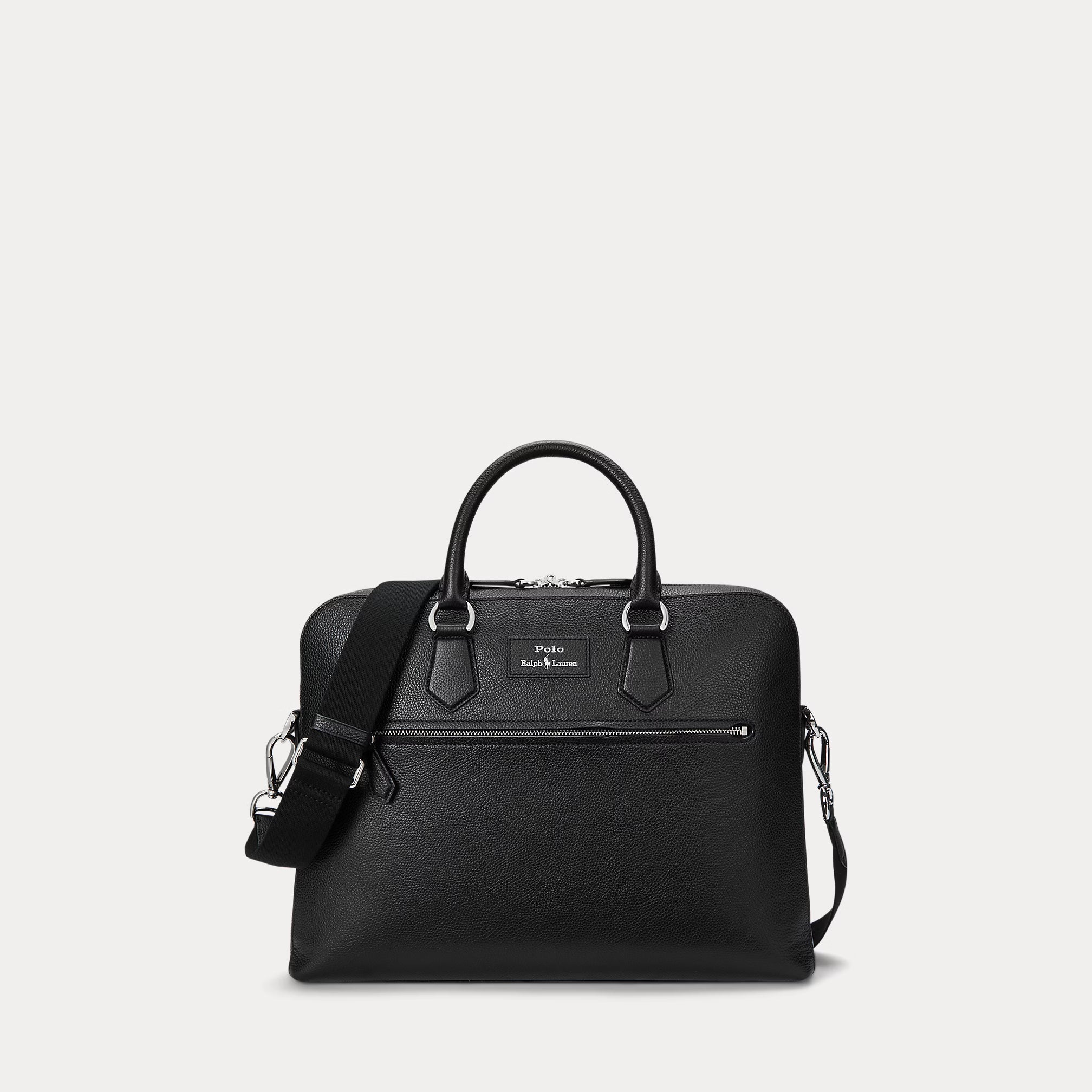 Sacoche en cuir chagrin