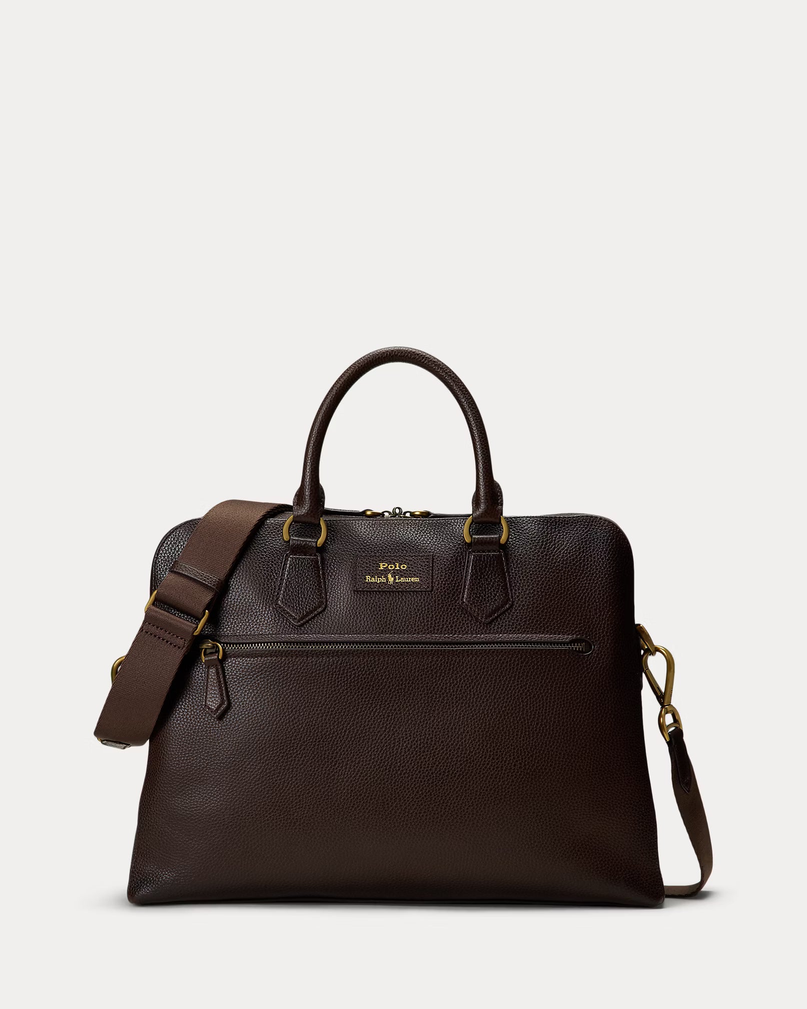 Sacoche en cuir chagrin