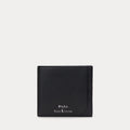Porte-monnaie et billets en cuir lisse