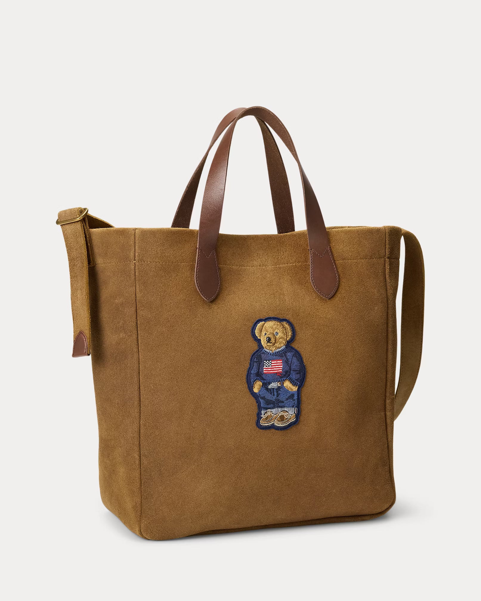 Polo Bear Roughout Suede Tote