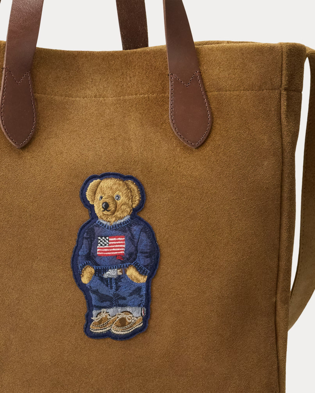 Polo Bear Roughout Suede Tote