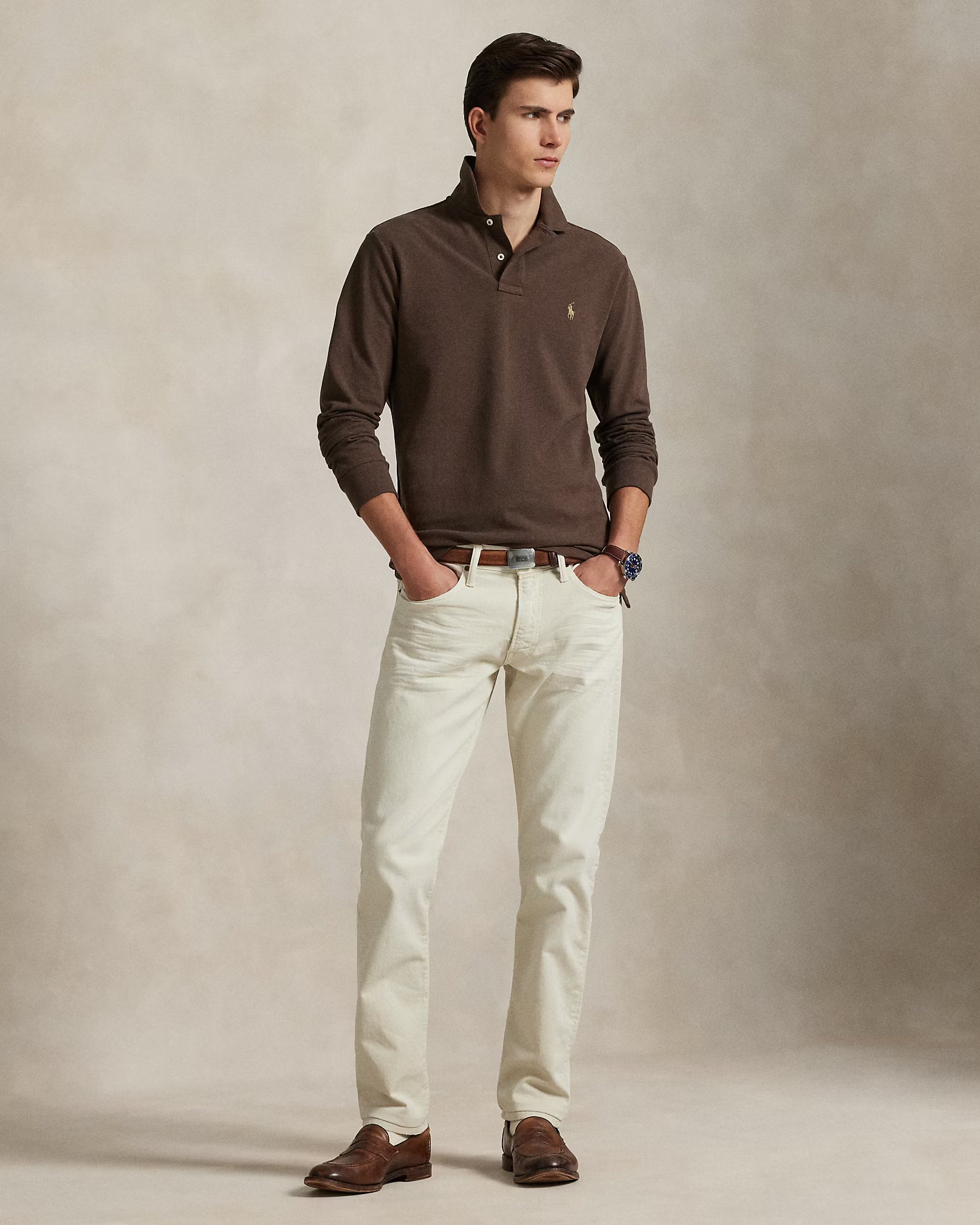 Polo en piqué Custom Slim Fit