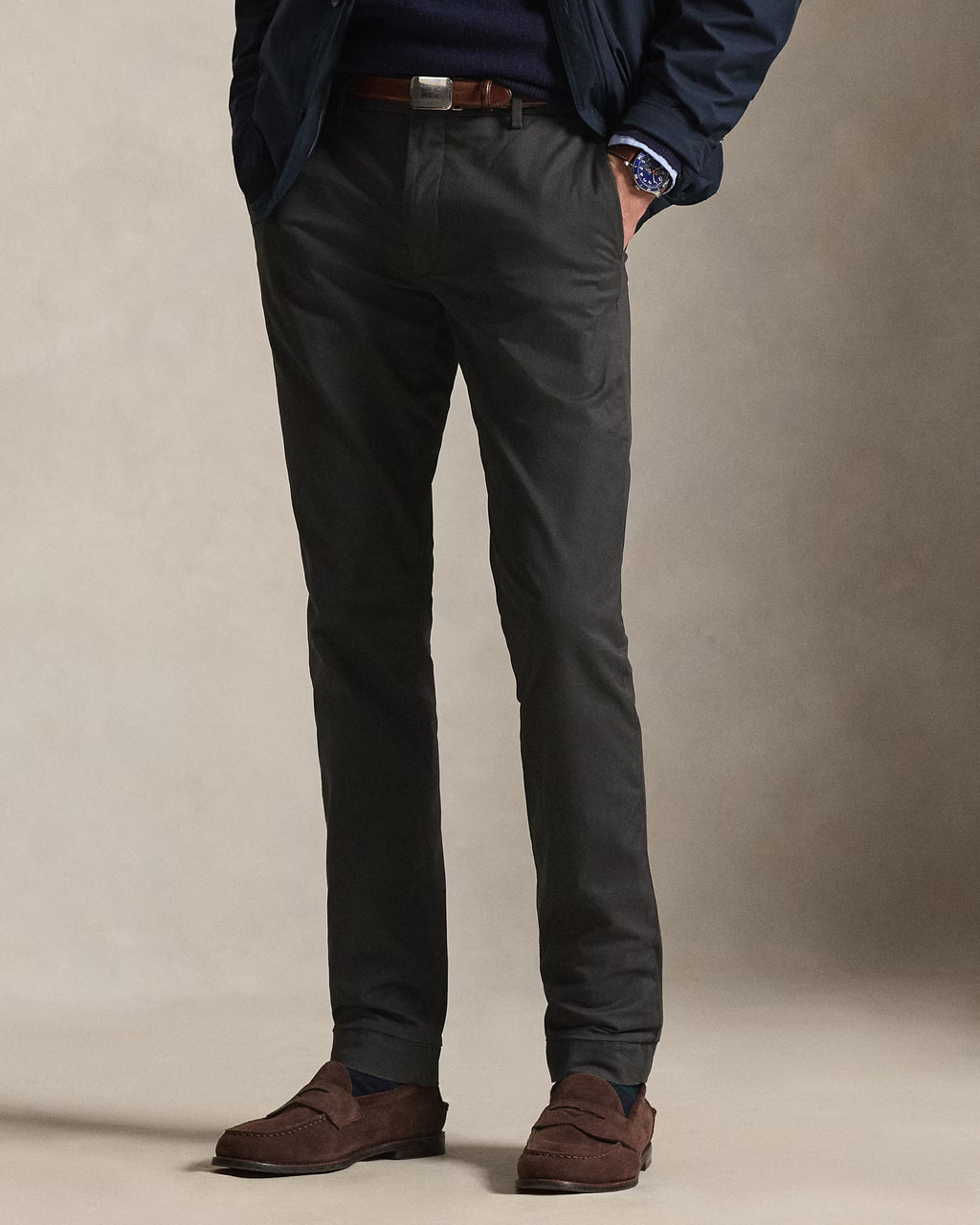 Pantalon Greenwich slim en chino stretch