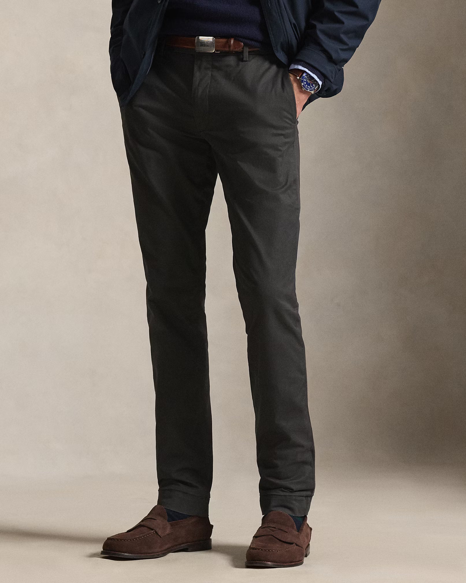 Pantalon Greenwich slim en chino stretch