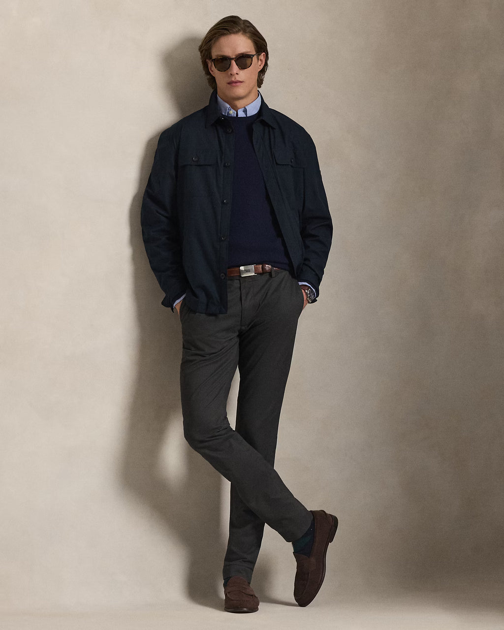 Pantalon Greenwich slim en chino stretch