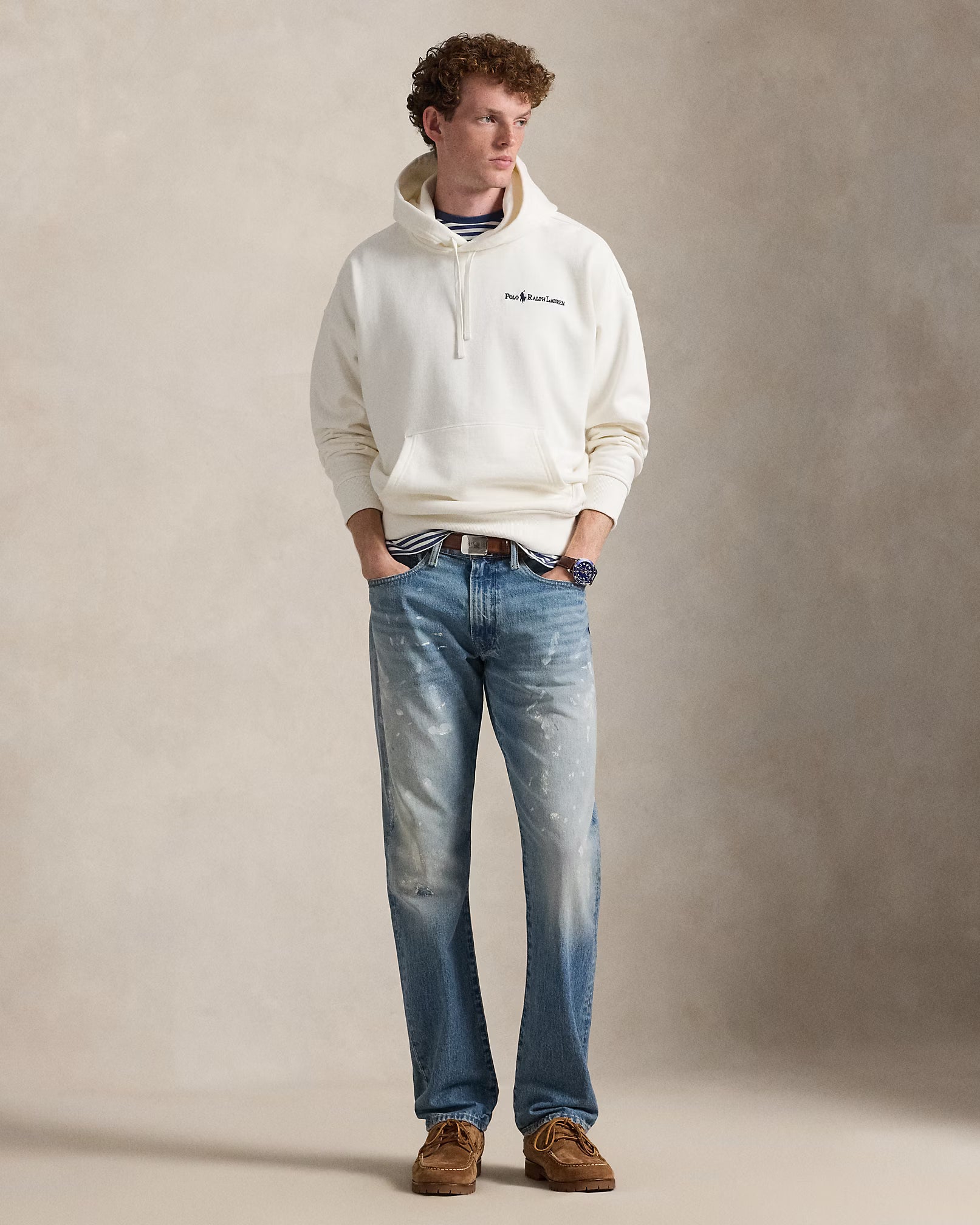 Sweat capuche Relaxed Fit logo molleton