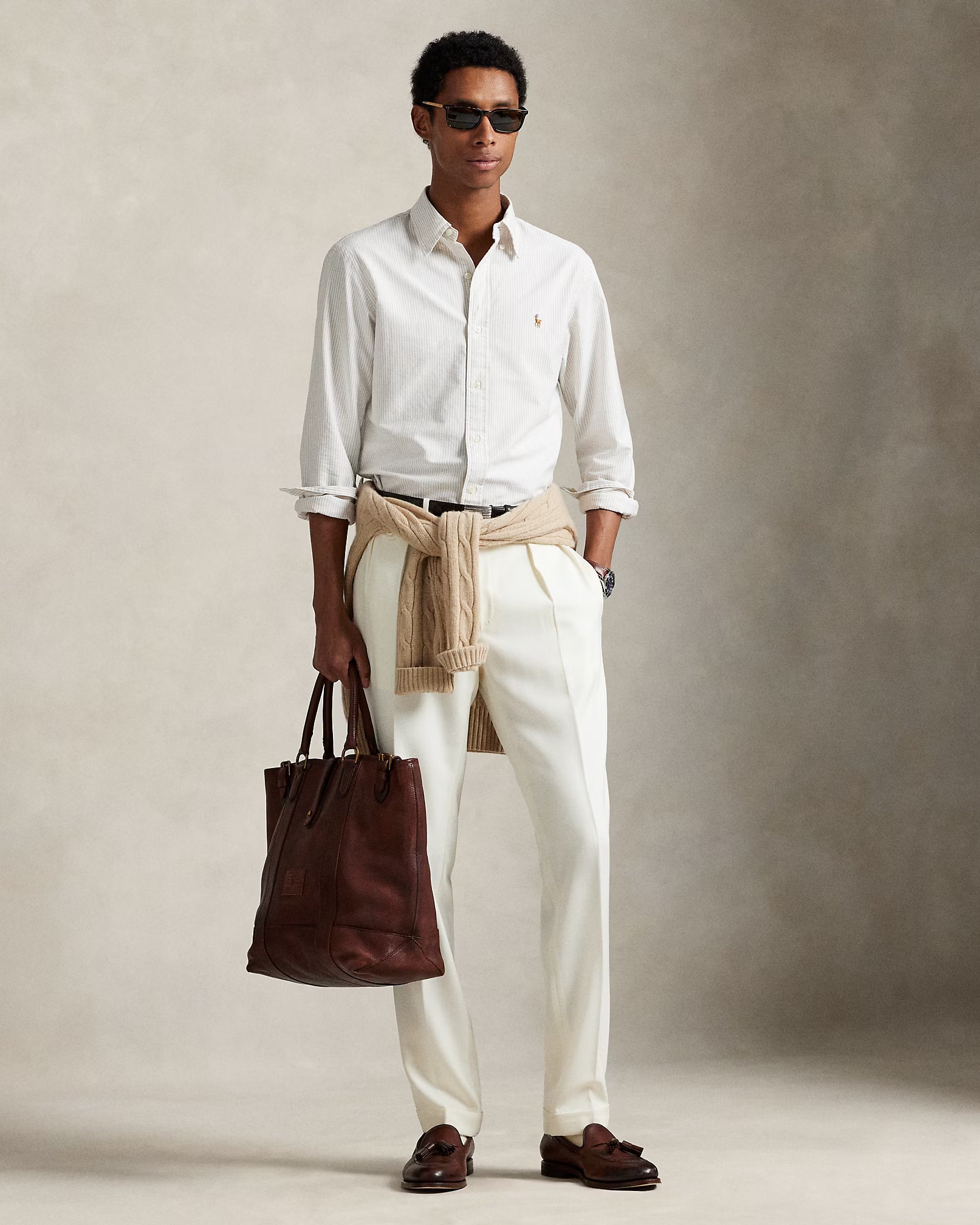 Chemise Oxford rayée Slim Fit
