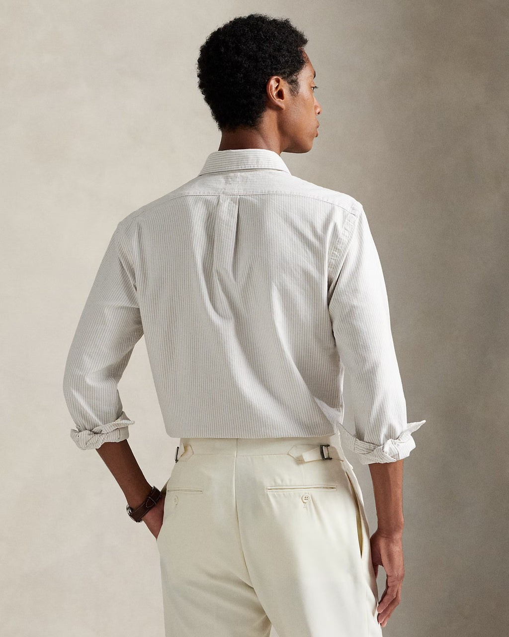 Chemise Oxford rayée Slim Fit
