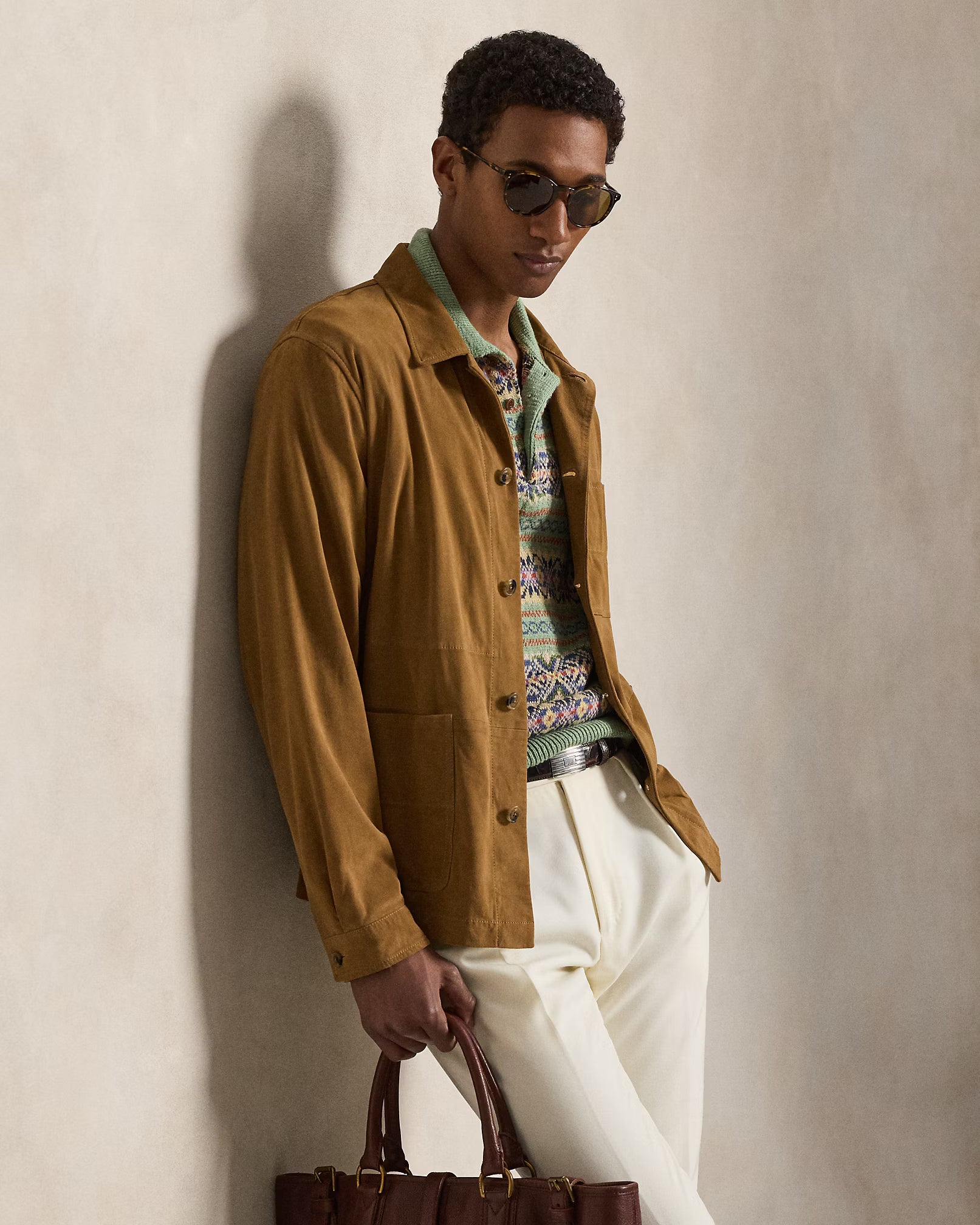 Veste utilitaire en daim