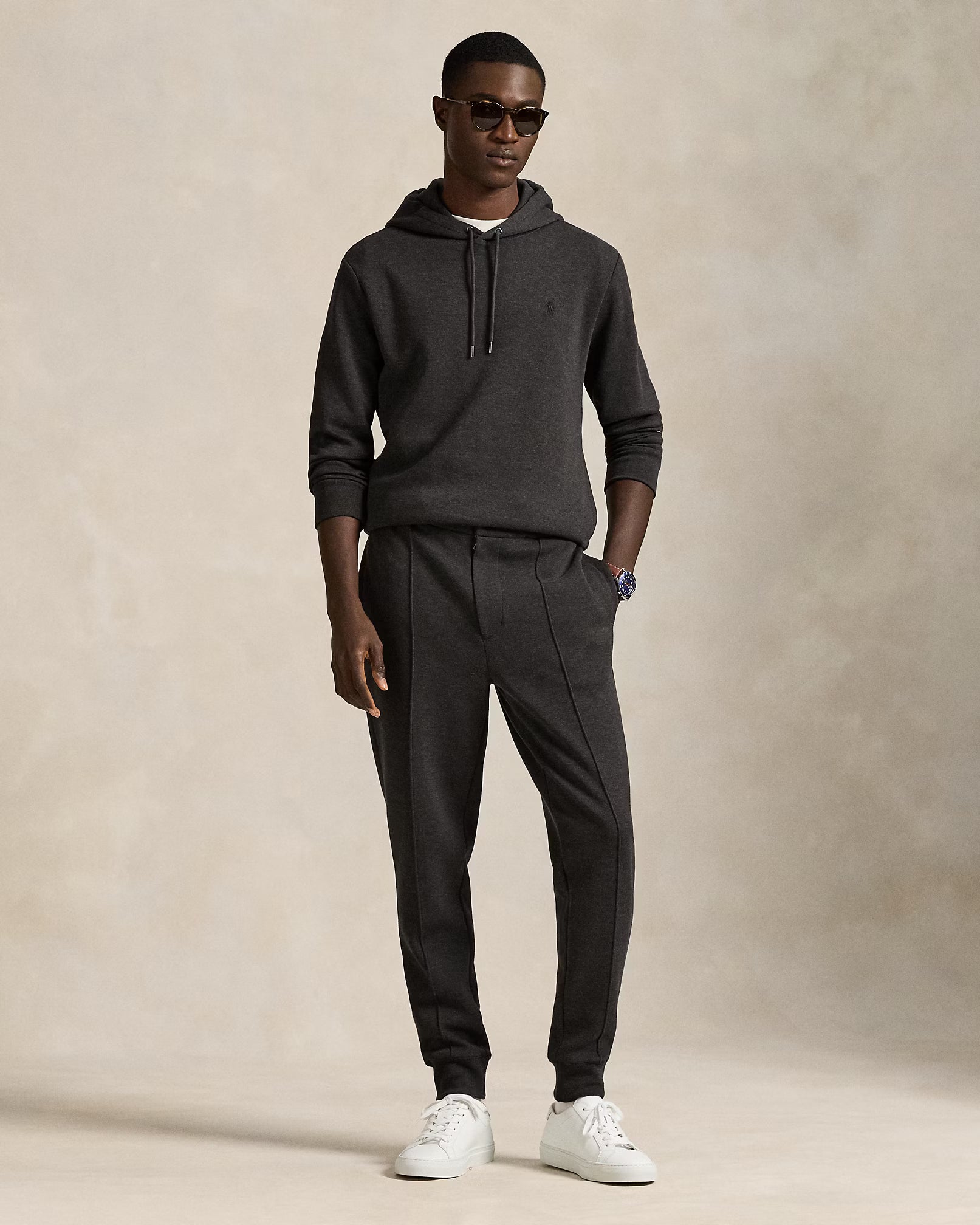 Sweat à capuche maille double