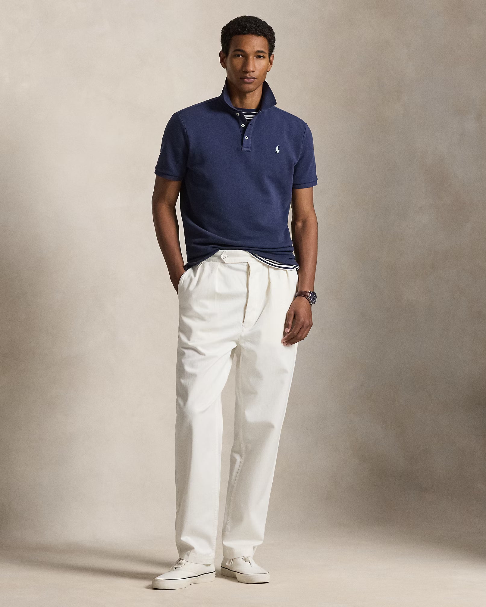 Polo en coton éponge