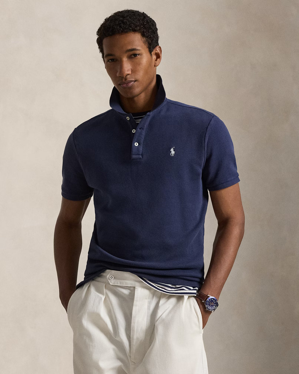 Polo en coton éponge