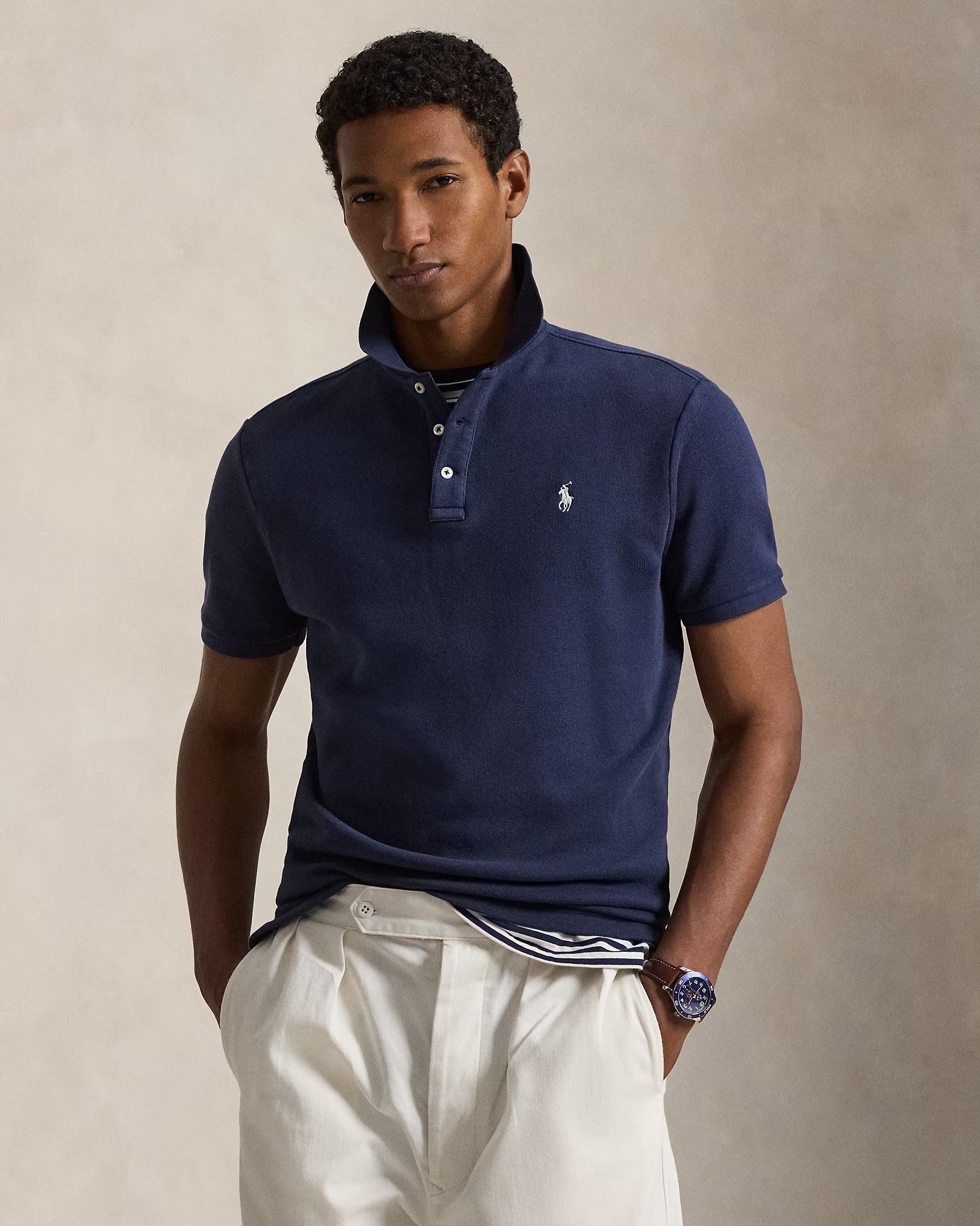 Polo en coton éponge