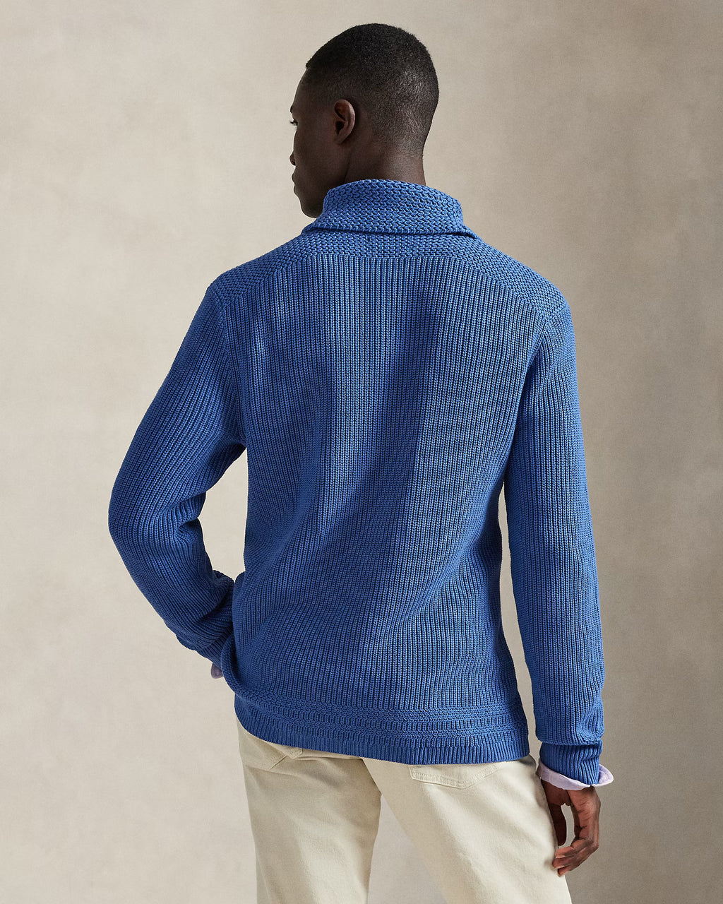 Cardigan à col châle en coton