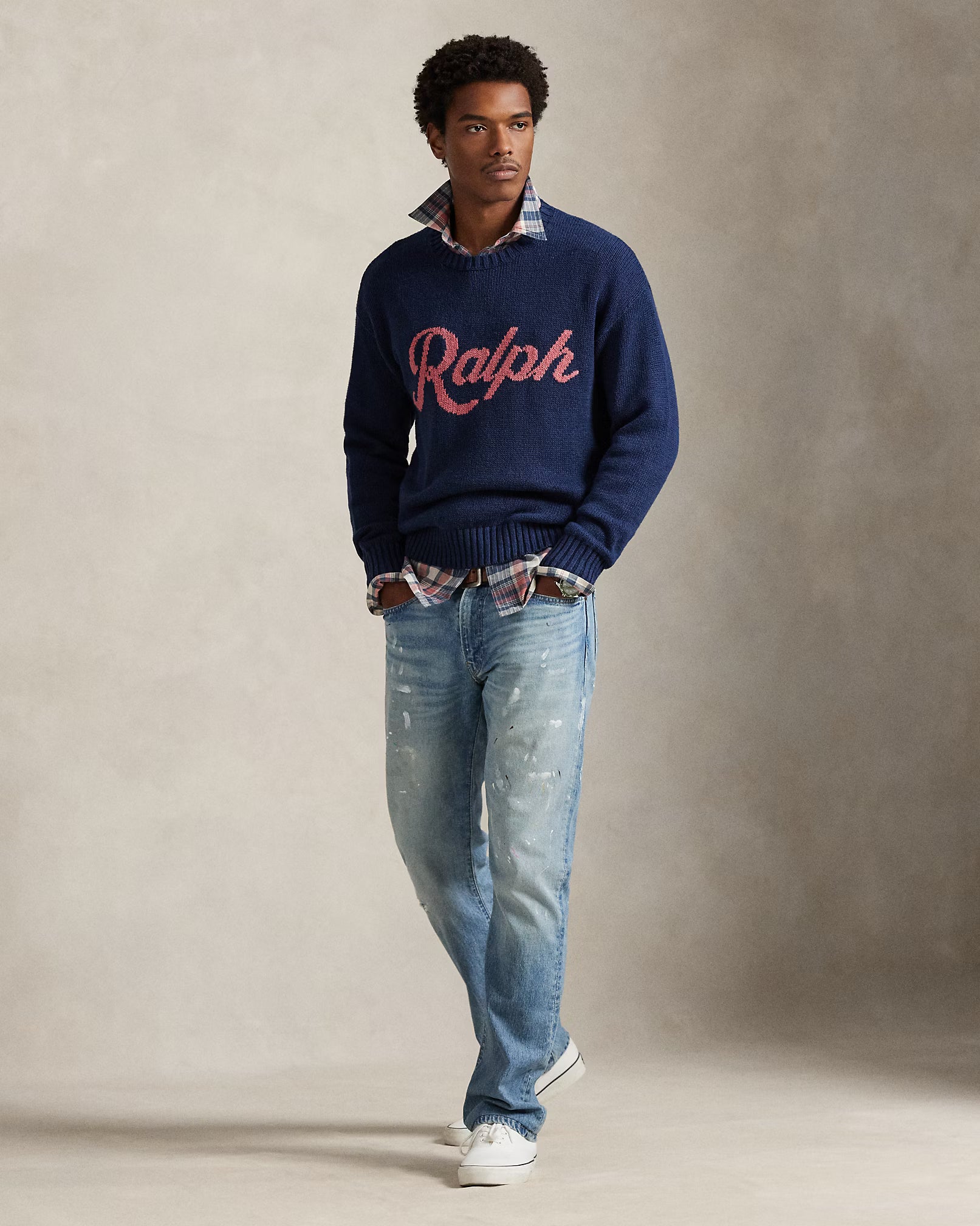 Le pull Ralph à logo