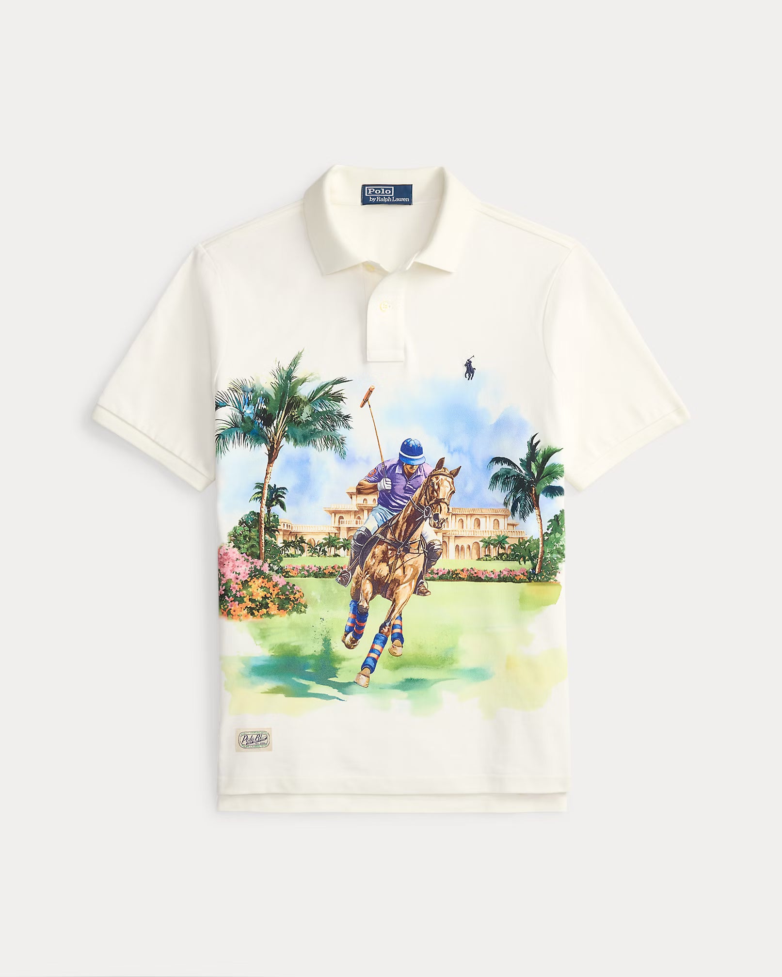 Polo classique à motif en piqué