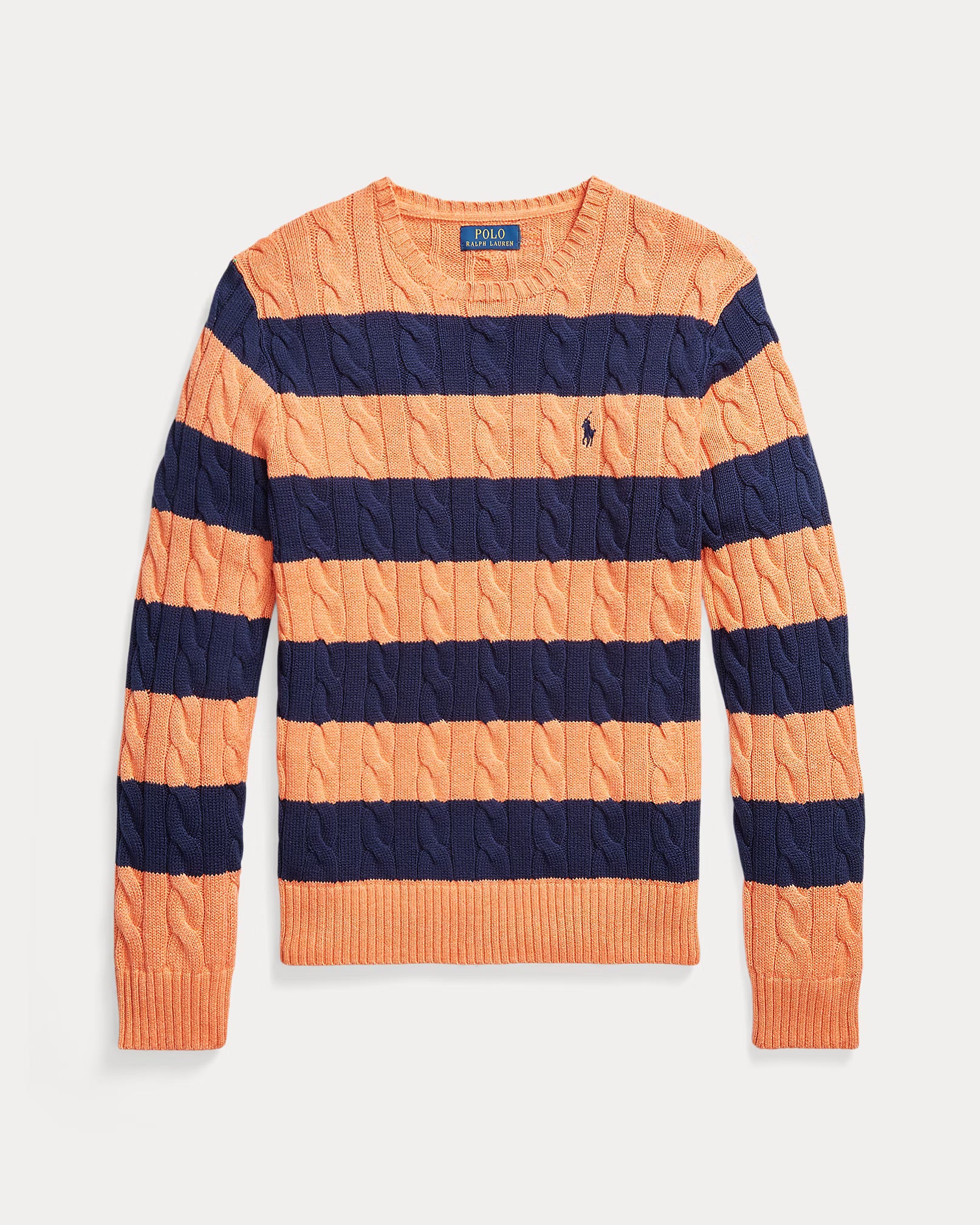 Pull rayé torsadé en coton