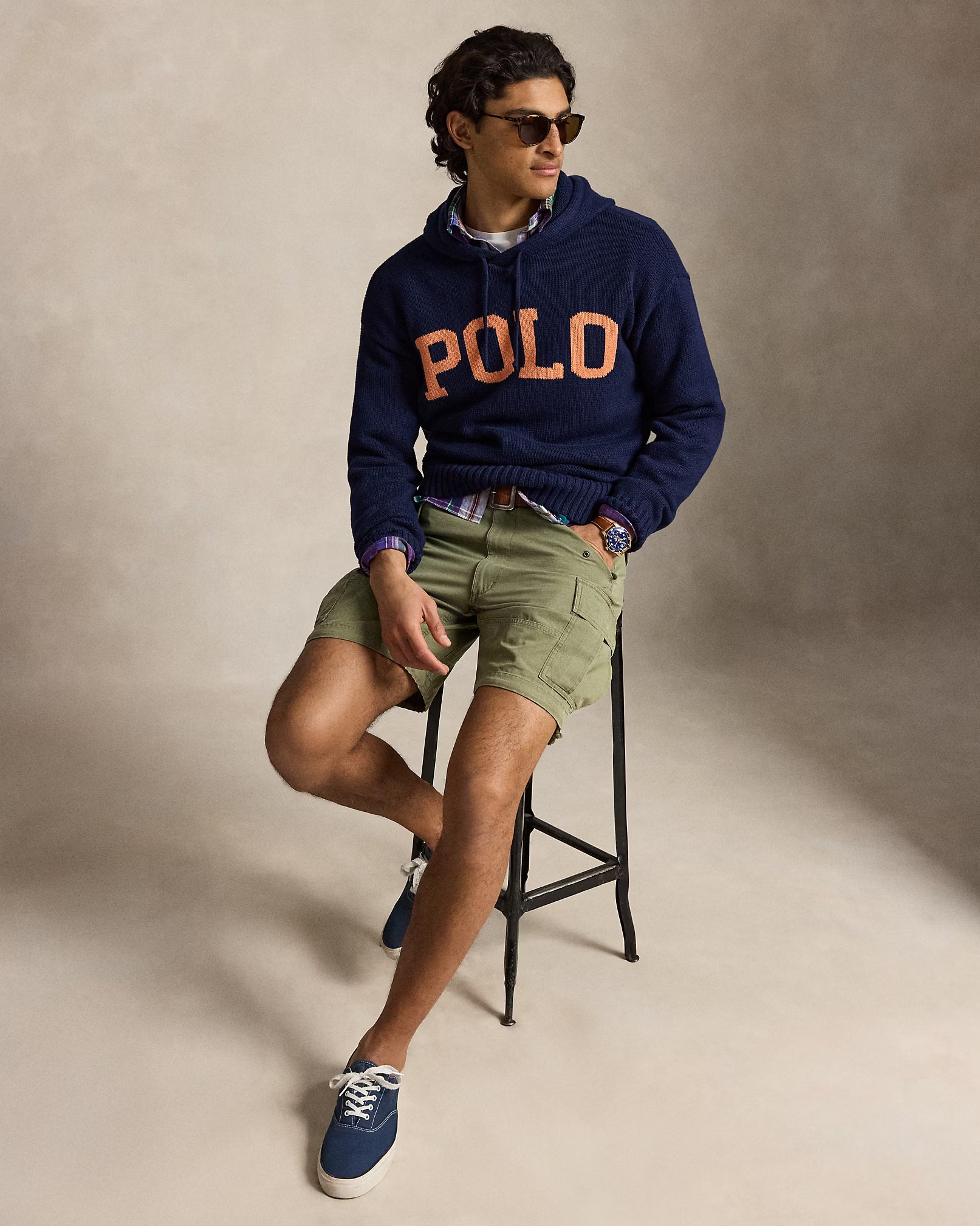 Pull à capuche et logo en coton
