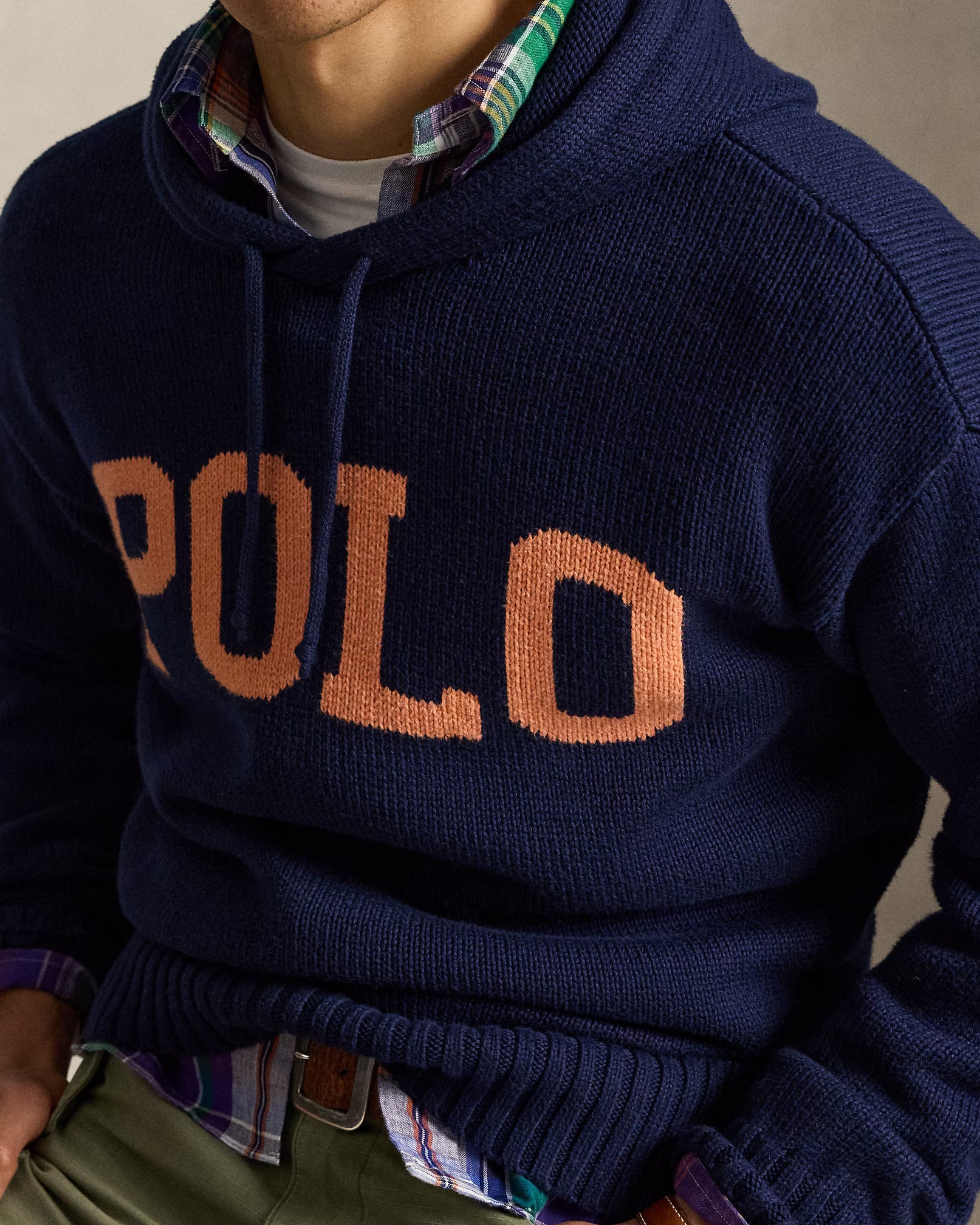 Pull à capuche et logo en coton